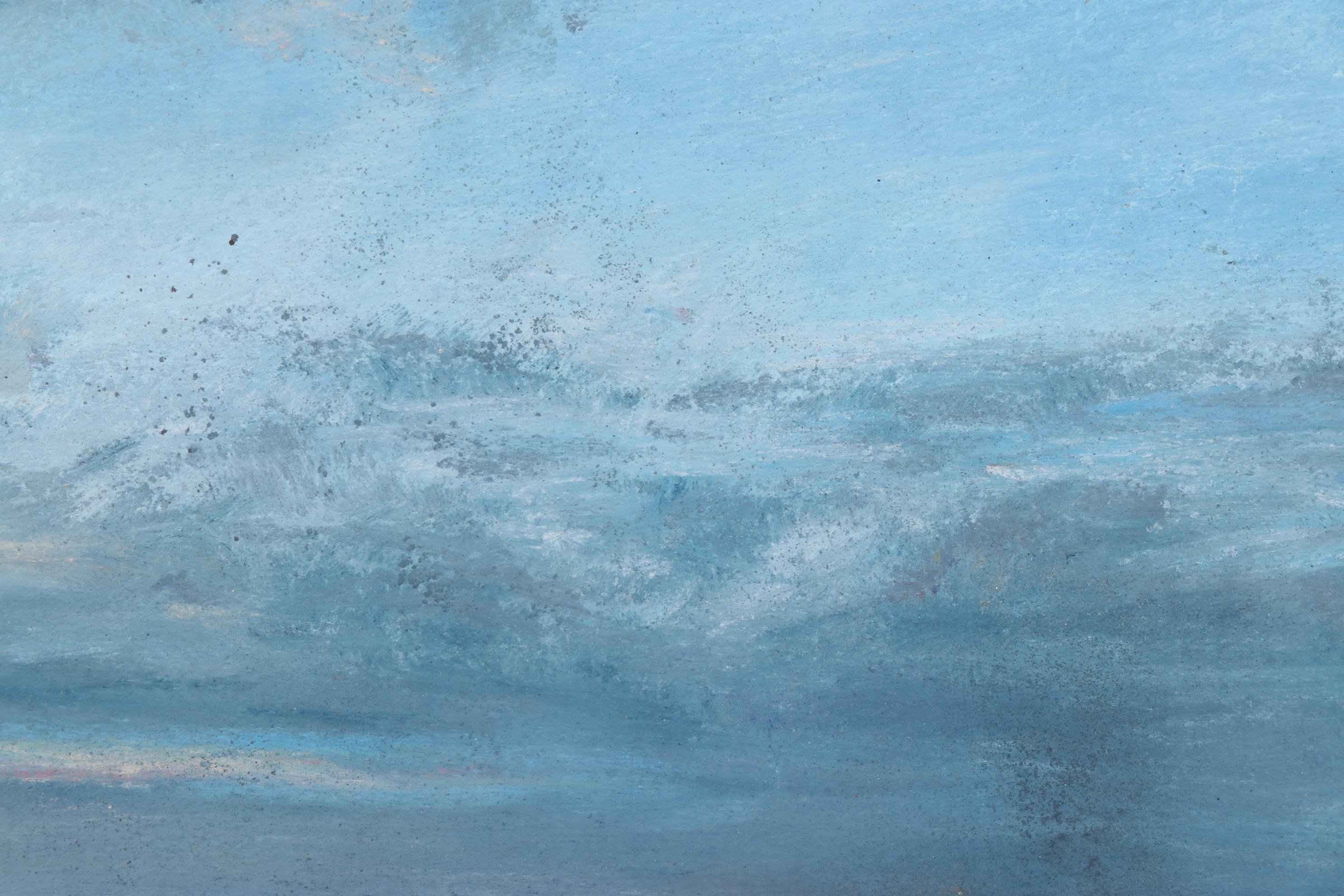 Susan Singer Oil Pastel Drawing "Lavender Light," 2020