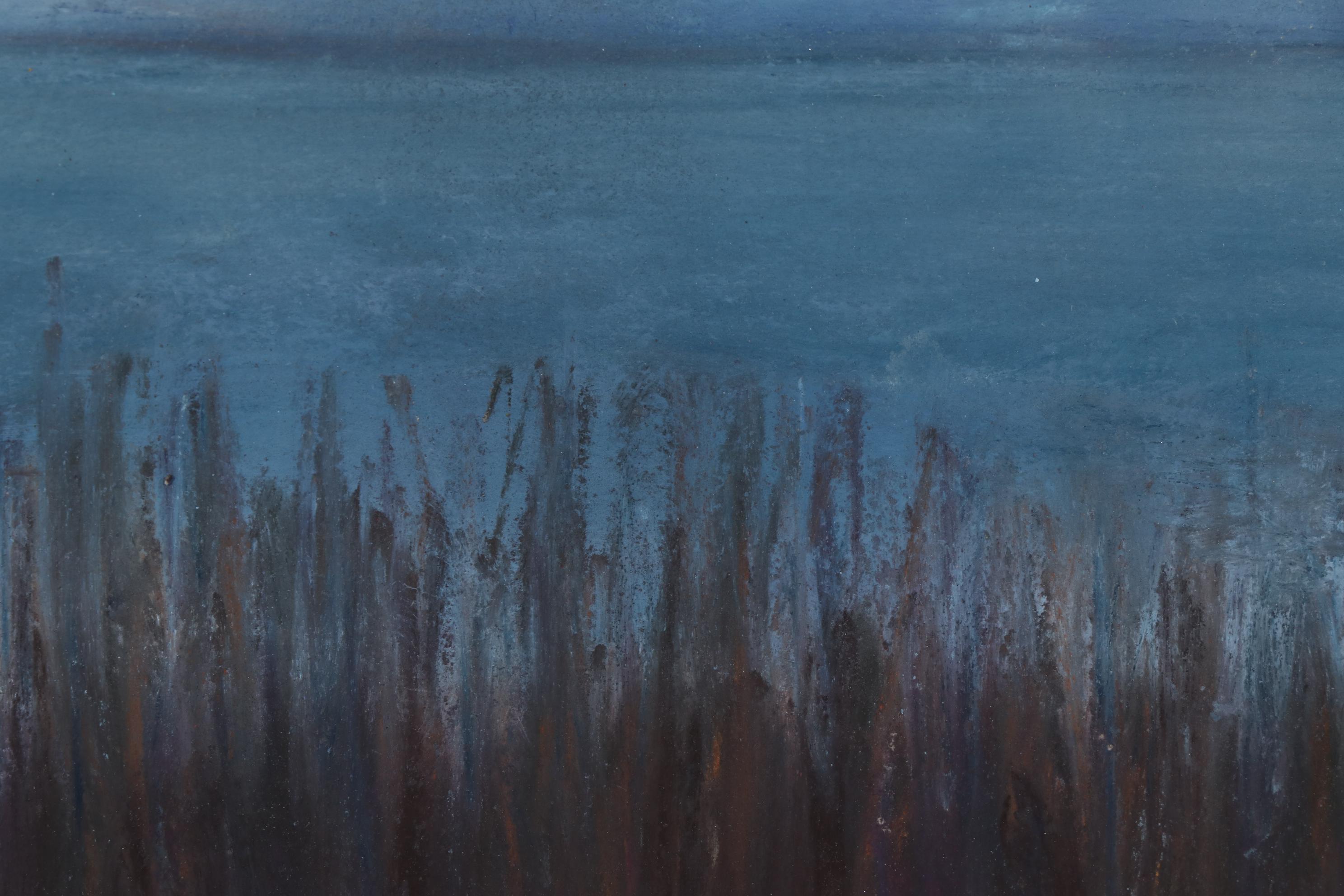 Susan Singer Oil Pastel Drawing "Lavender Light," 2020