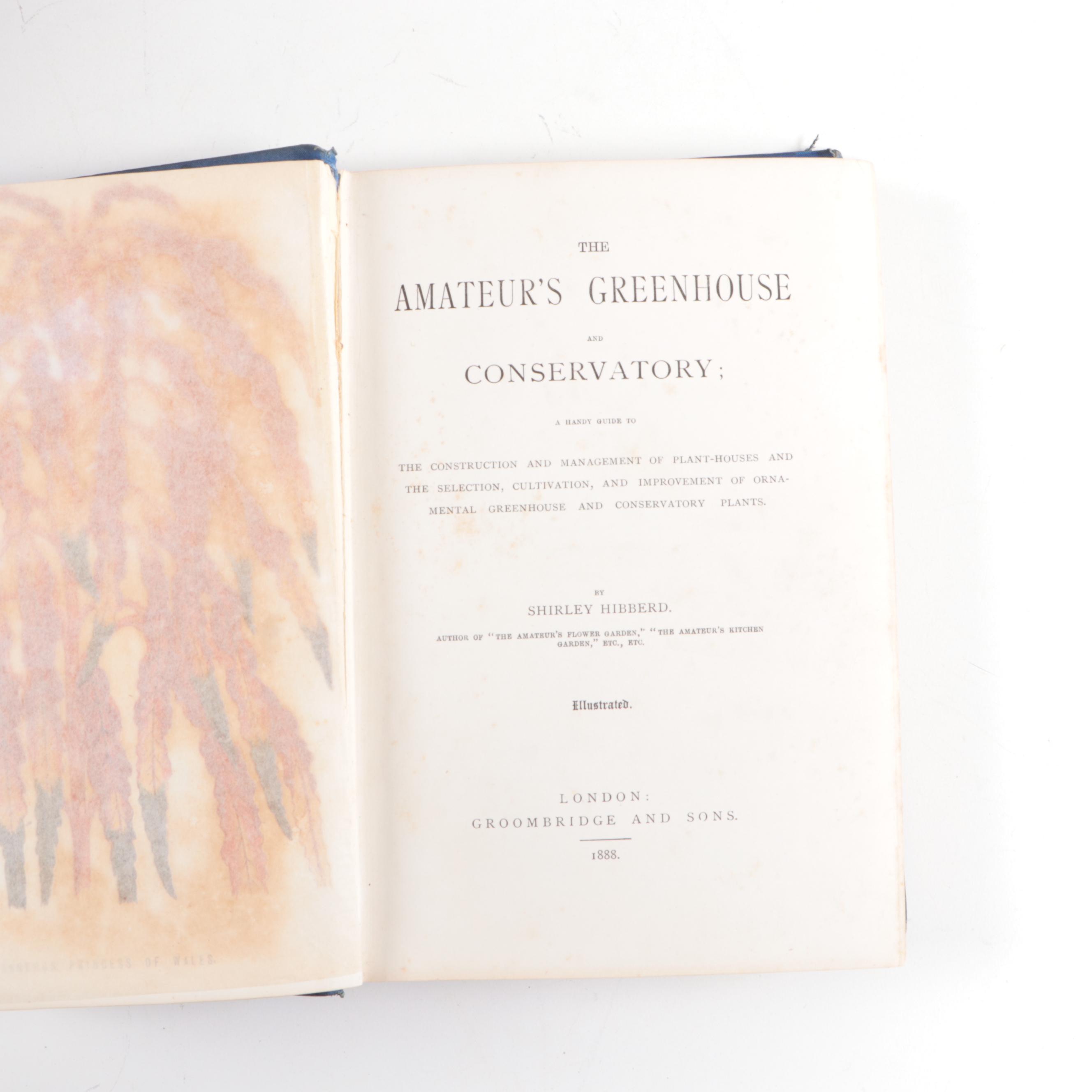 Greenhouse Growing Books Including "Greenhouse Construction" by Ravenscroft