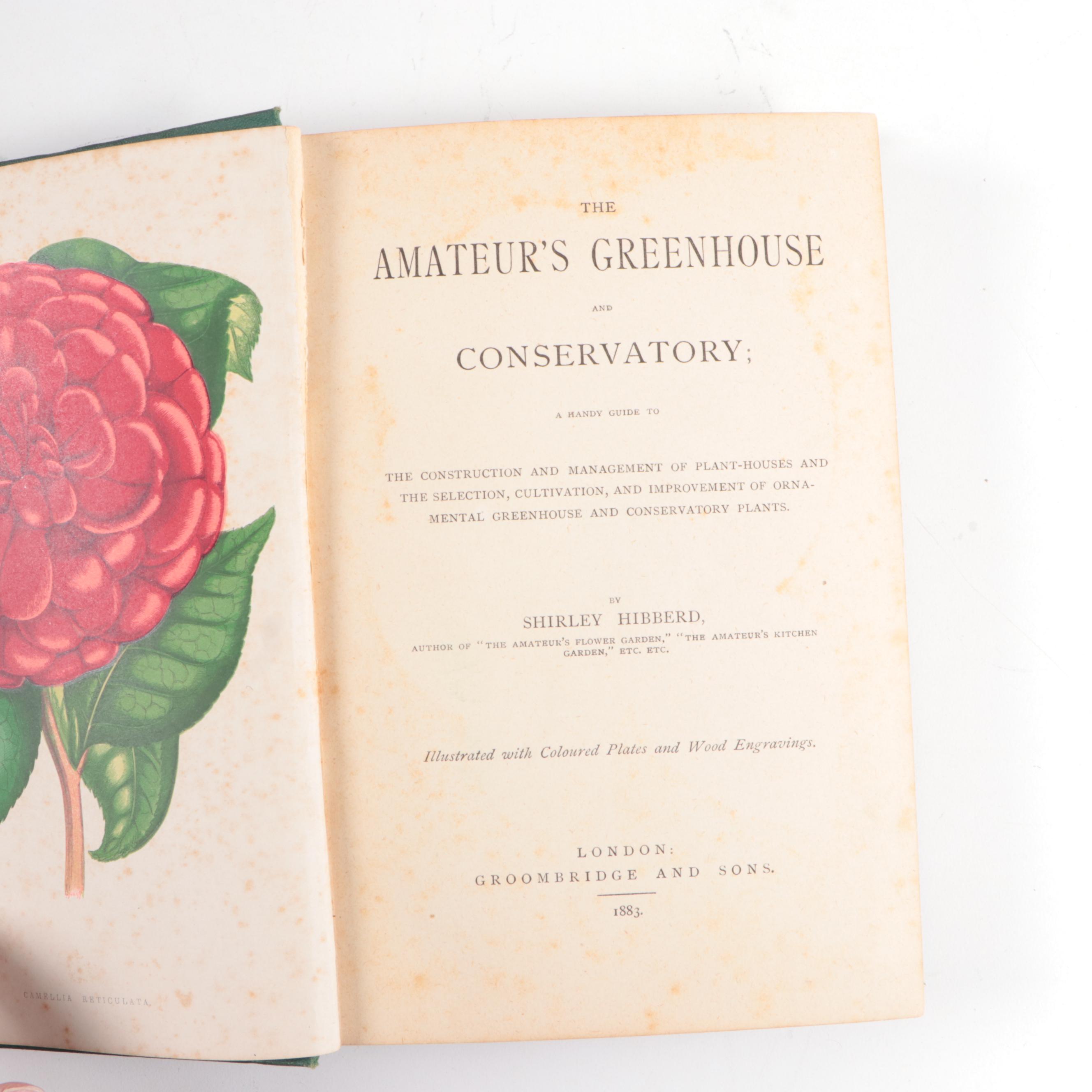 Greenhouse Growing Books Including "Greenhouse Construction" by Ravenscroft