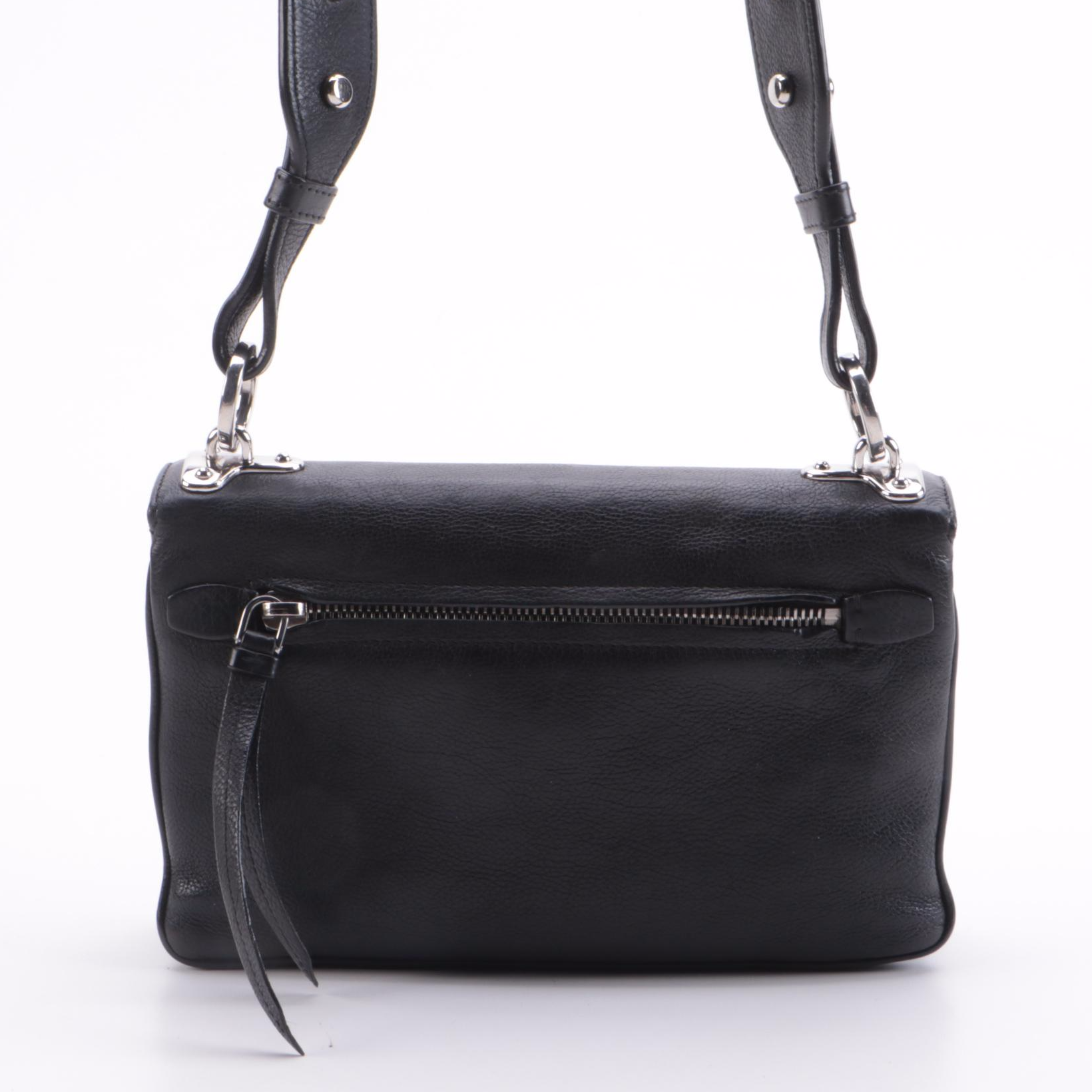 Prada Robot Flap Mixed Media Leather Shoulder Bag