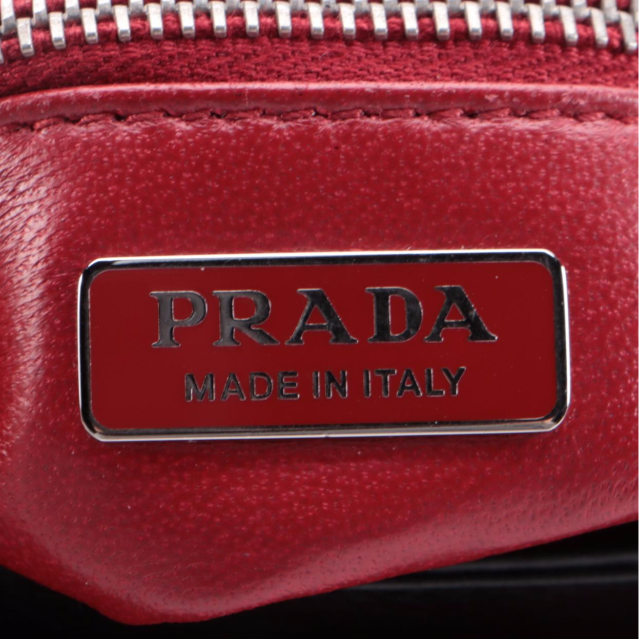 Prada Robot Flap Mixed Media Leather Shoulder Bag
