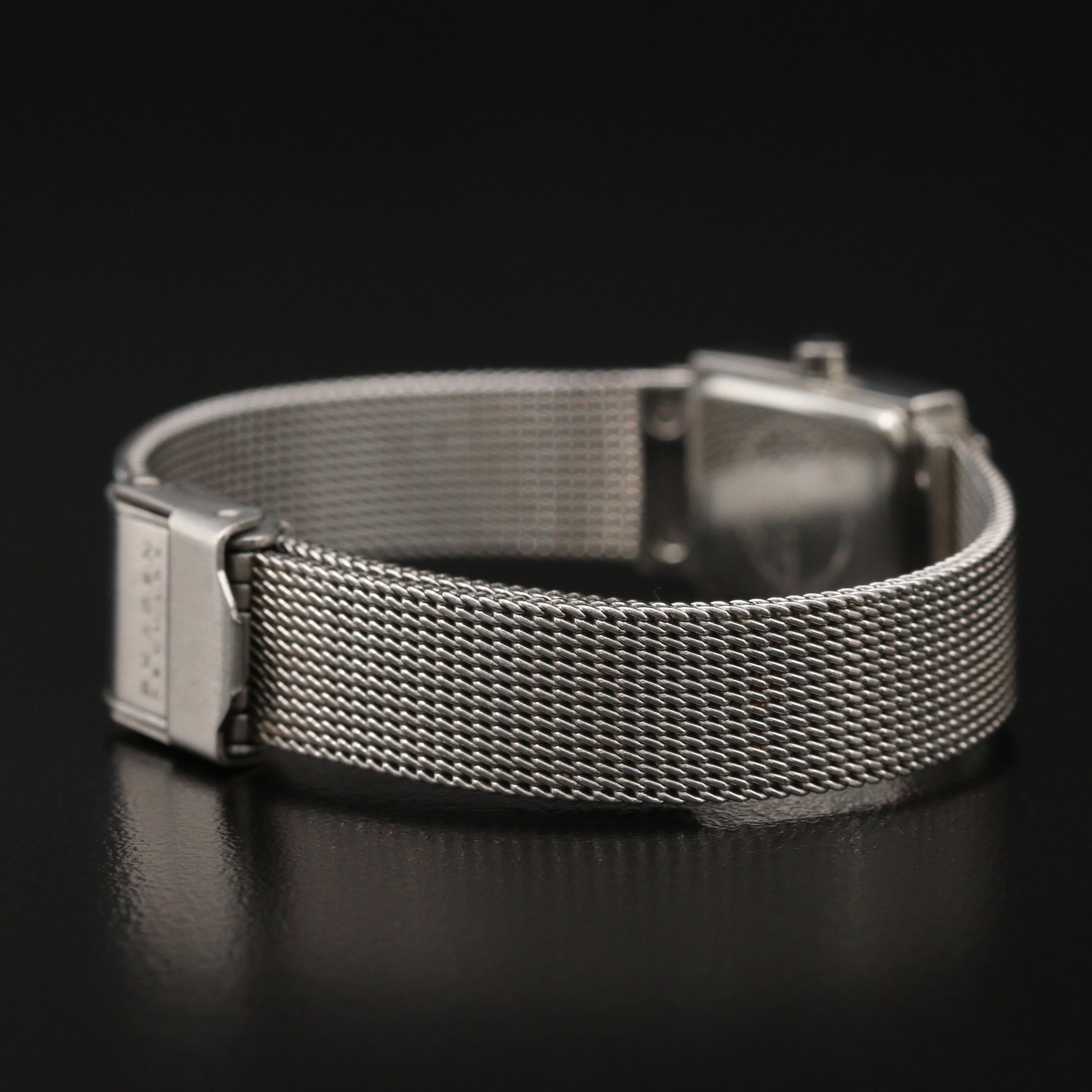 Skagen Tank Style Stainless Steel Quartz Watch