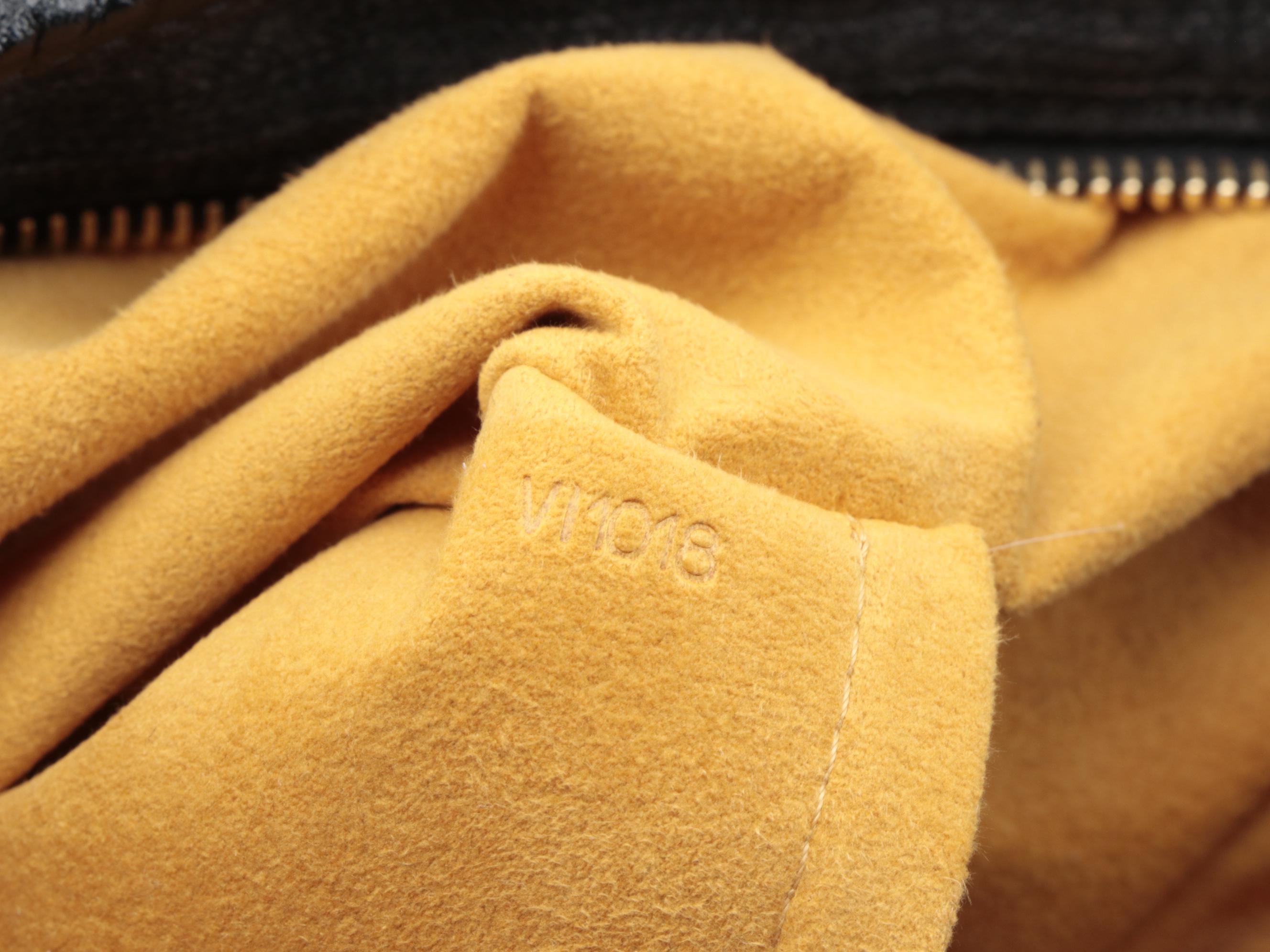 Louis Vuitton Neo Cabby MM Bag in Black Monogram Denim with Leather Trim