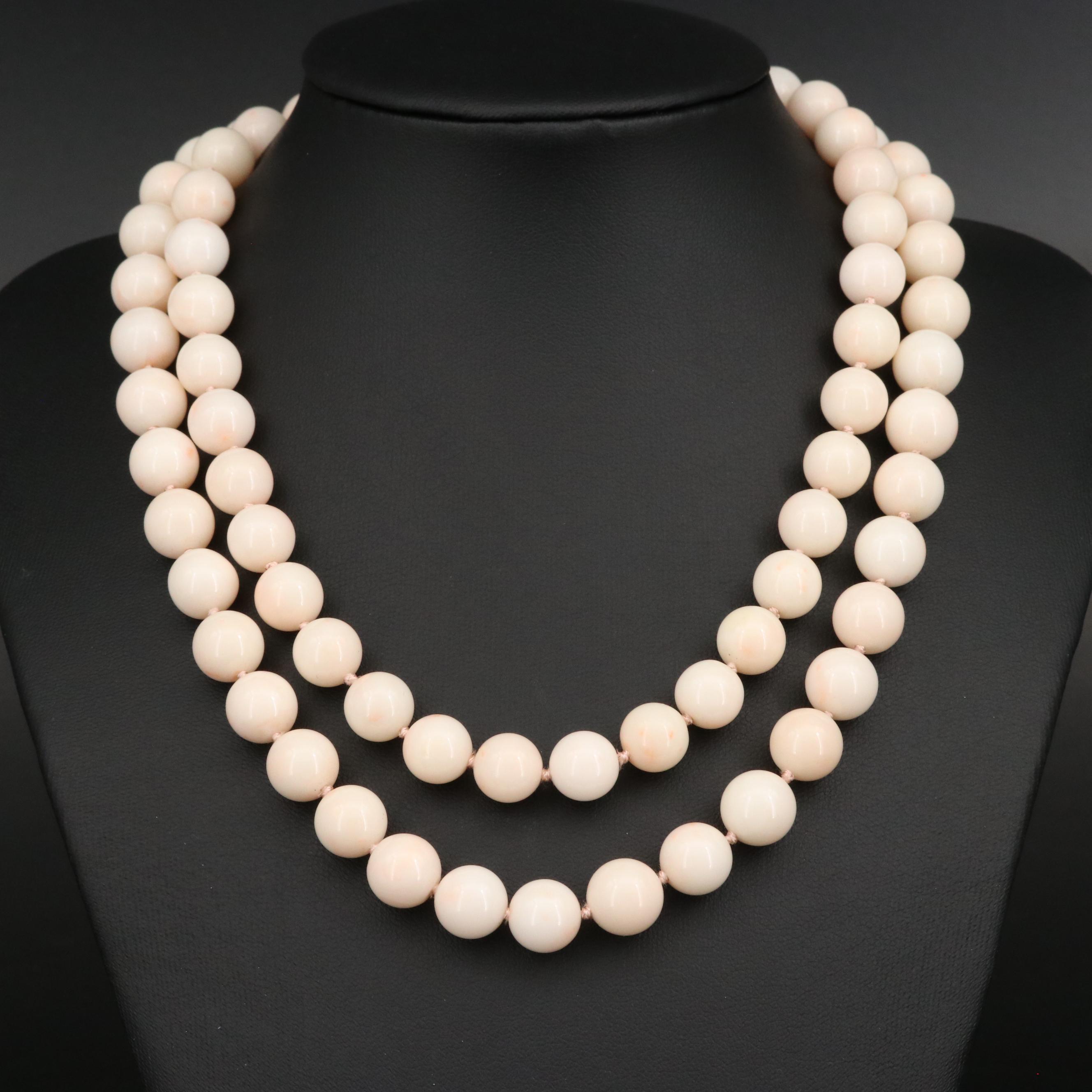 Single Strand Coral Necklace