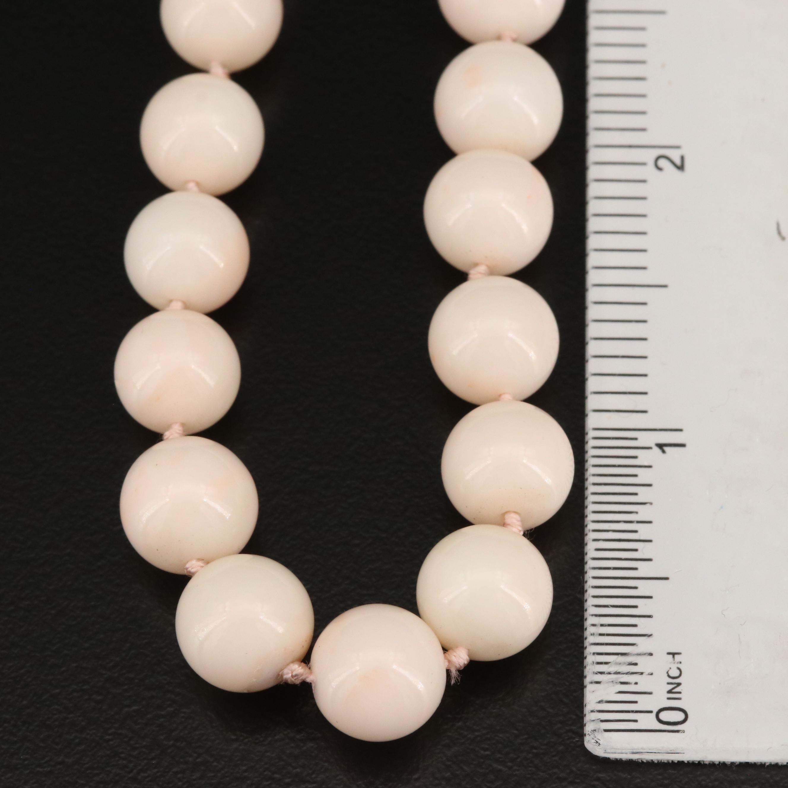 Single Strand Coral Necklace