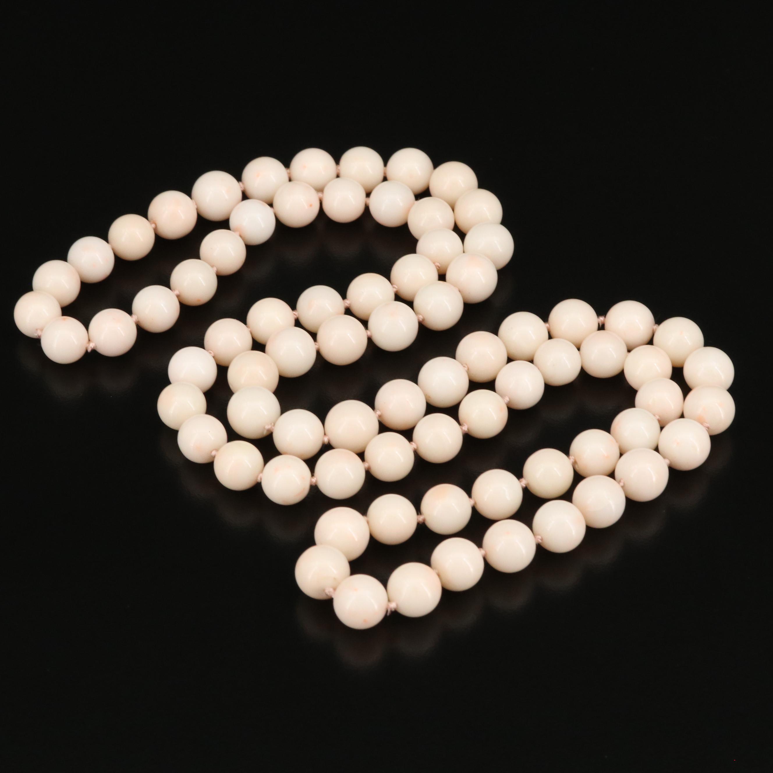 Single Strand Coral Necklace