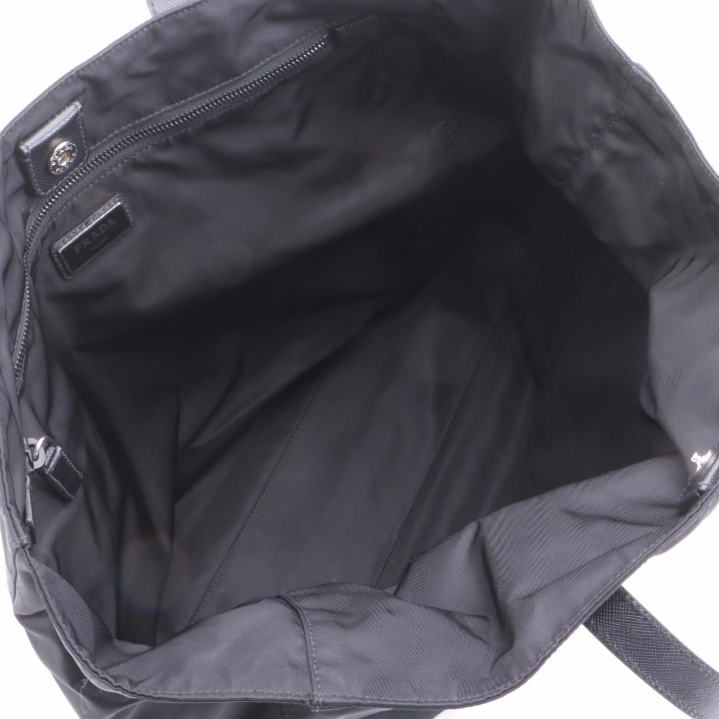 Prada Comic Print Saffiano and Nylon Tessuto Shopper Tote