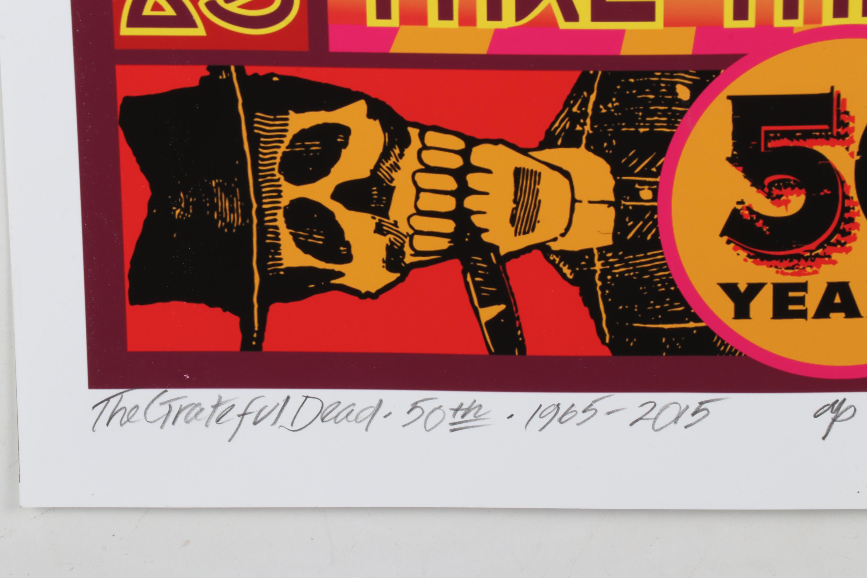 David Edward Byrd Giclée "The Grateful Dead, 50th, 1965 - 2015," 2021
