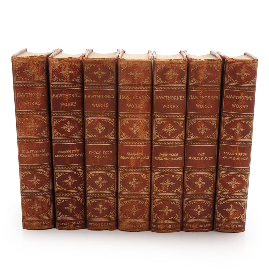 Limited Edition De Luxe "The Works of Nathaniel Hawthorne" Set, 1902