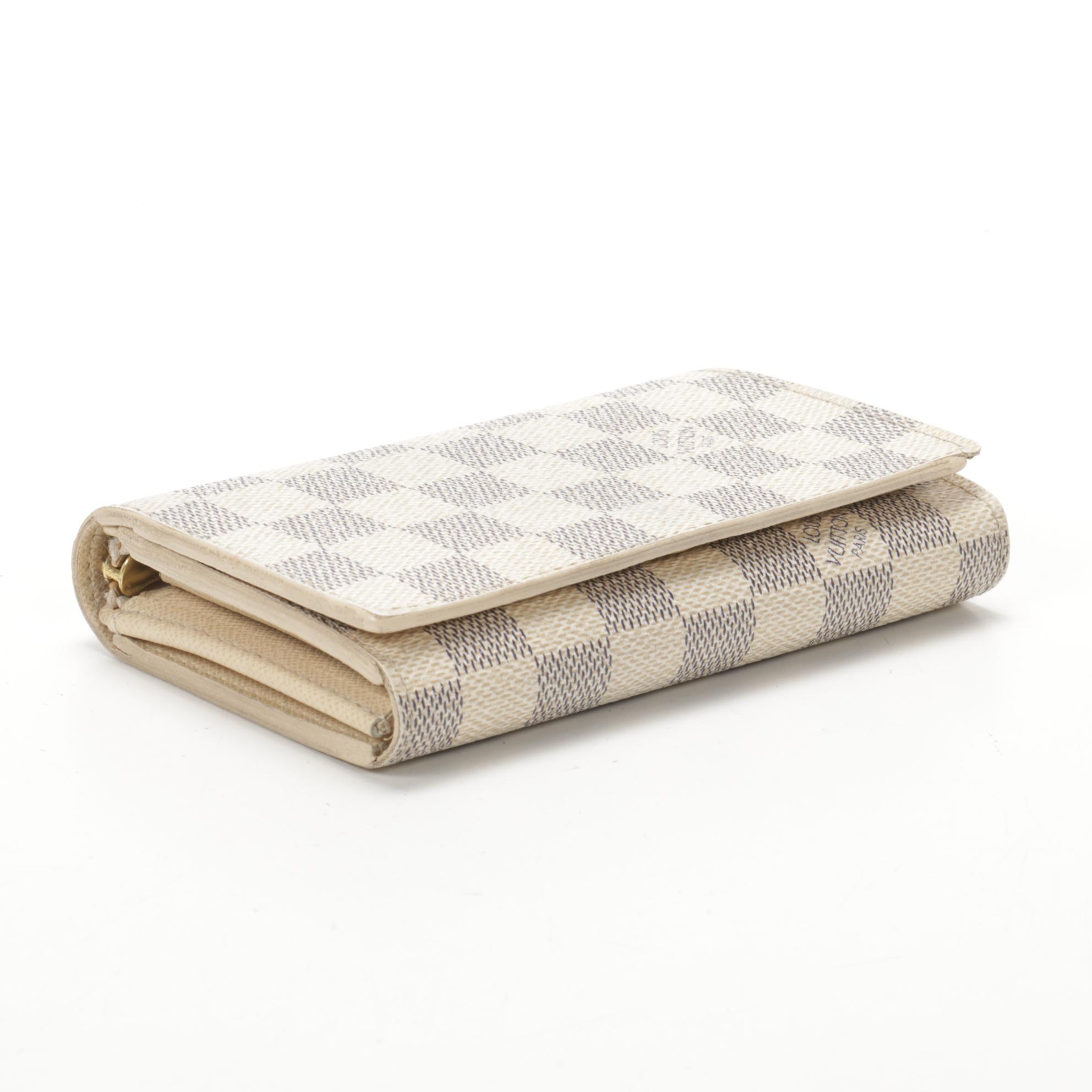 Louis Vuitton Porte-Monnaie Billets Tresor in Damier Azur Canvas