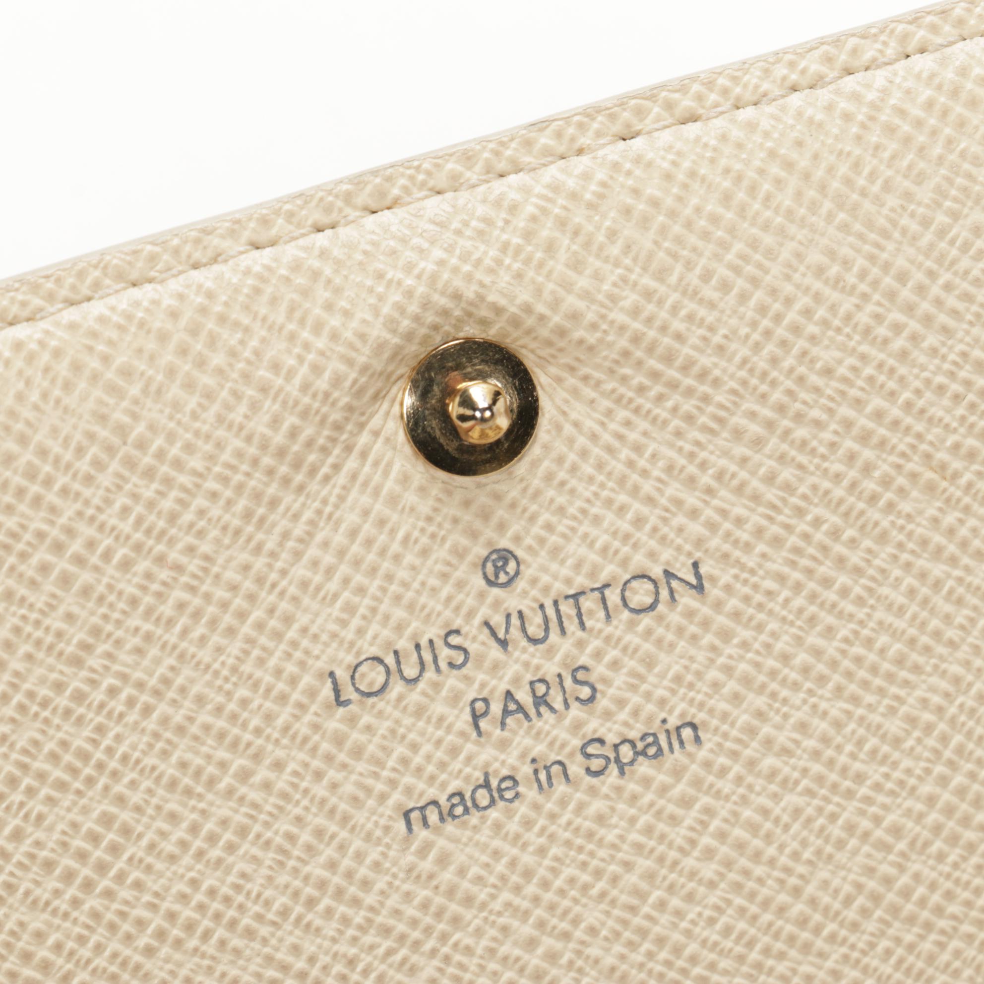 Louis Vuitton Porte-Monnaie Billets Tresor in Damier Azur Canvas