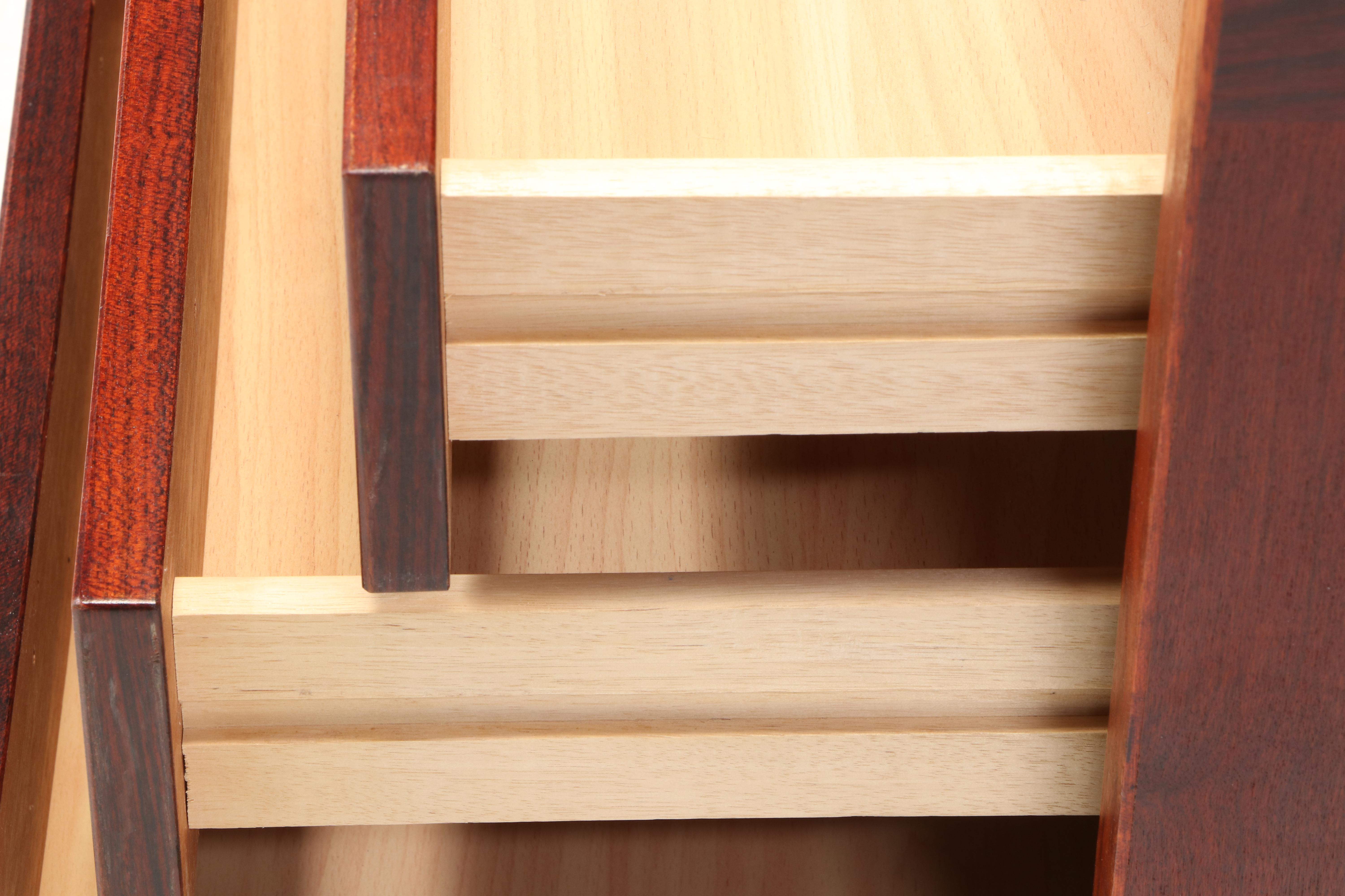 Danish Modern Hardwood Pedestal Desk, Mid-20th Century
