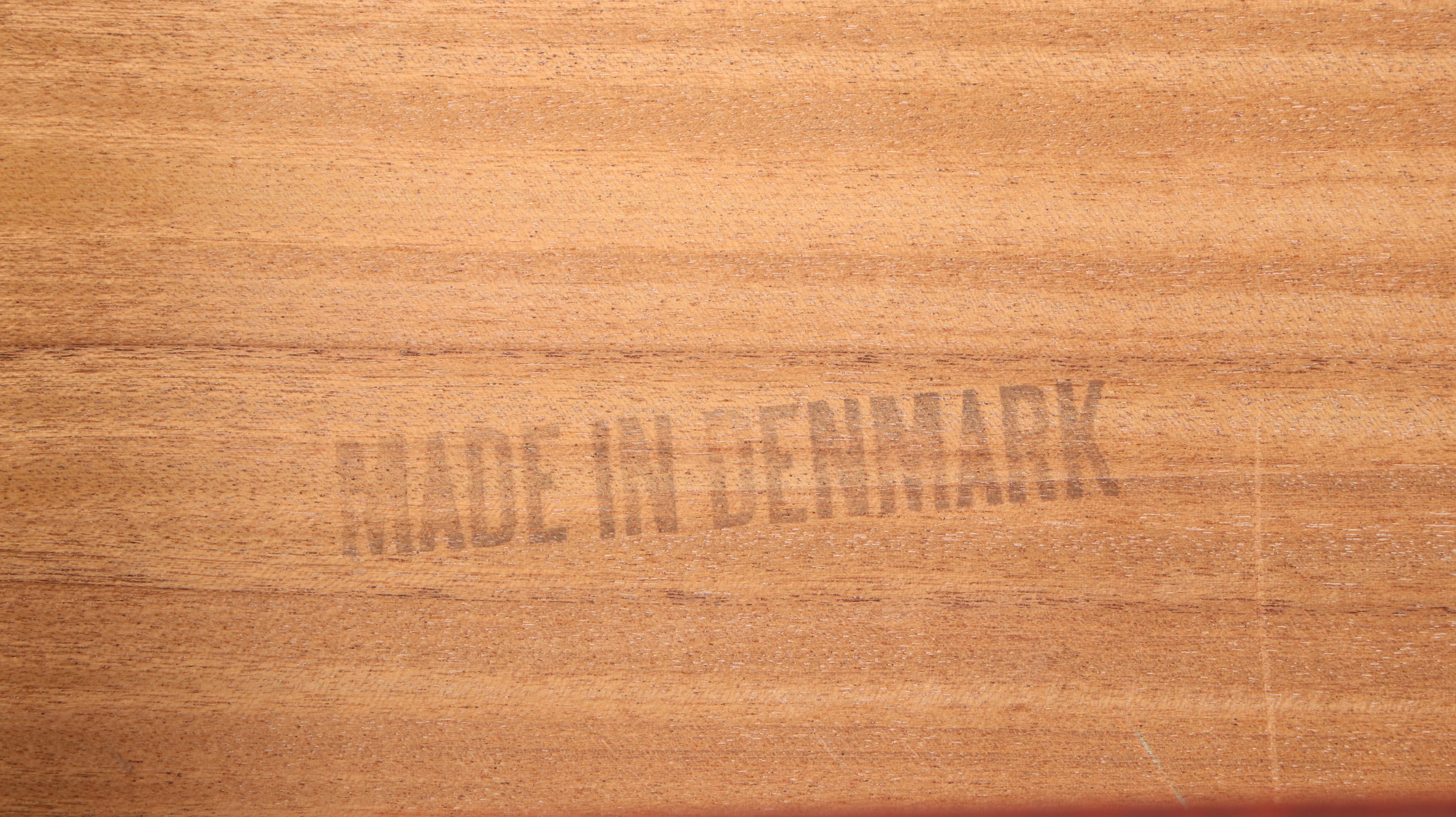 Danish Modern Hardwood Pedestal Desk, Mid-20th Century