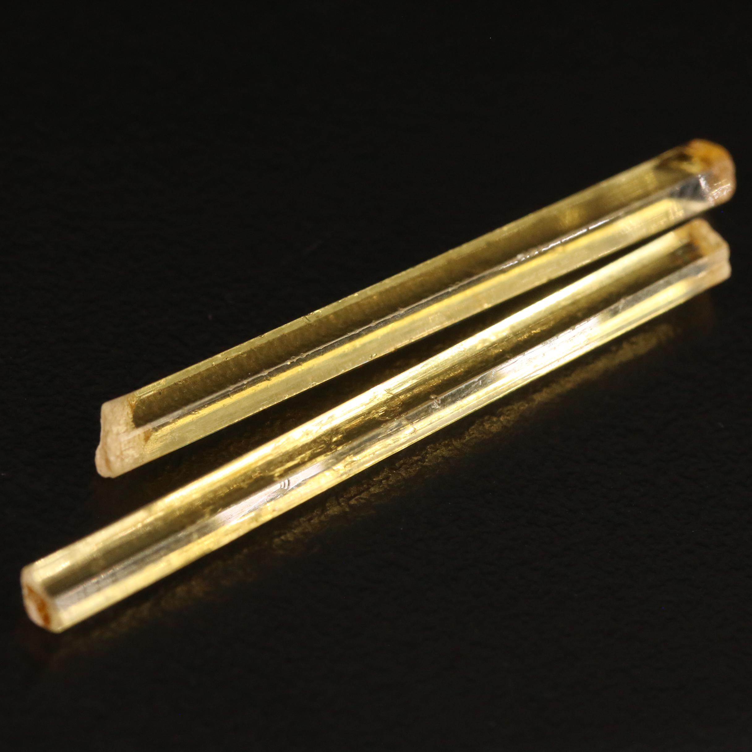 Loose 8.50 CTW Heliodor Crystals