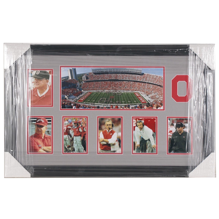 The Ohio State University Football Coaches and "Horseshoe" Framed Photo Print