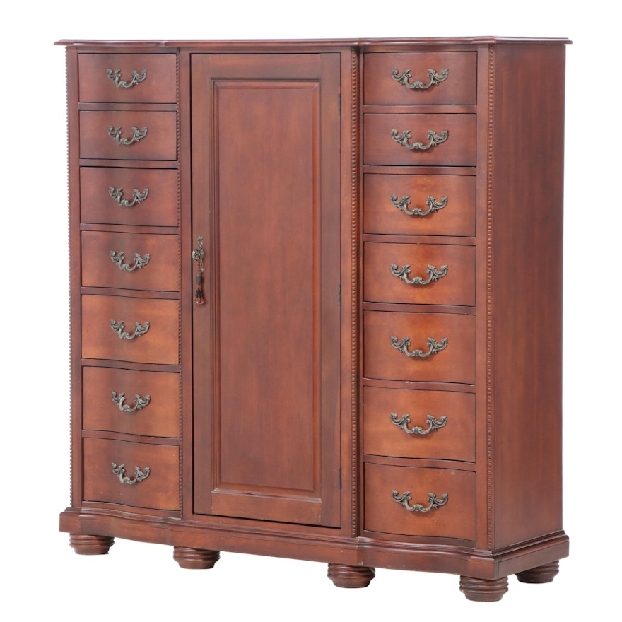 French Provincial Style Walnut Armoire
