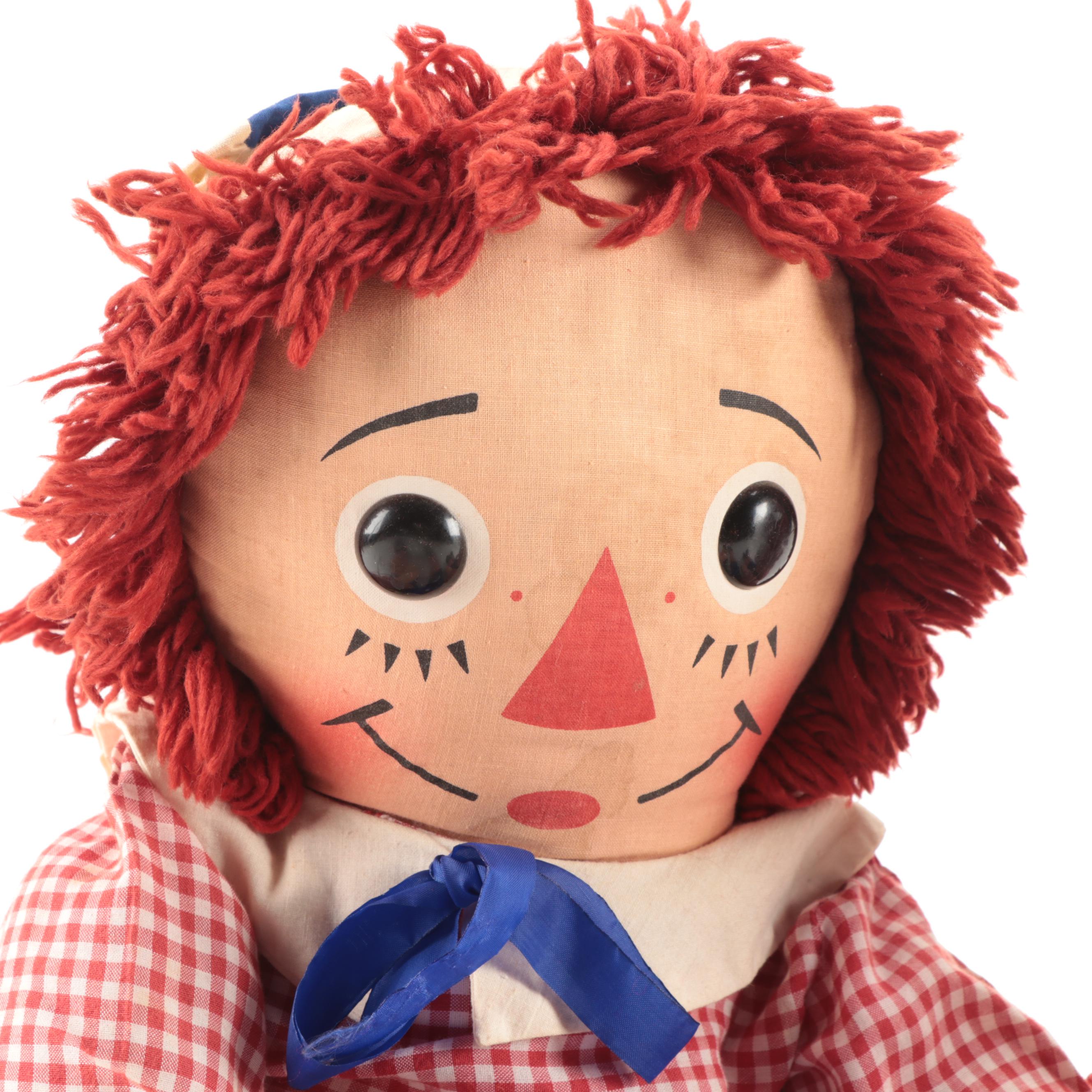 Knickerbocker Raggedy Ann and Andy Dolls