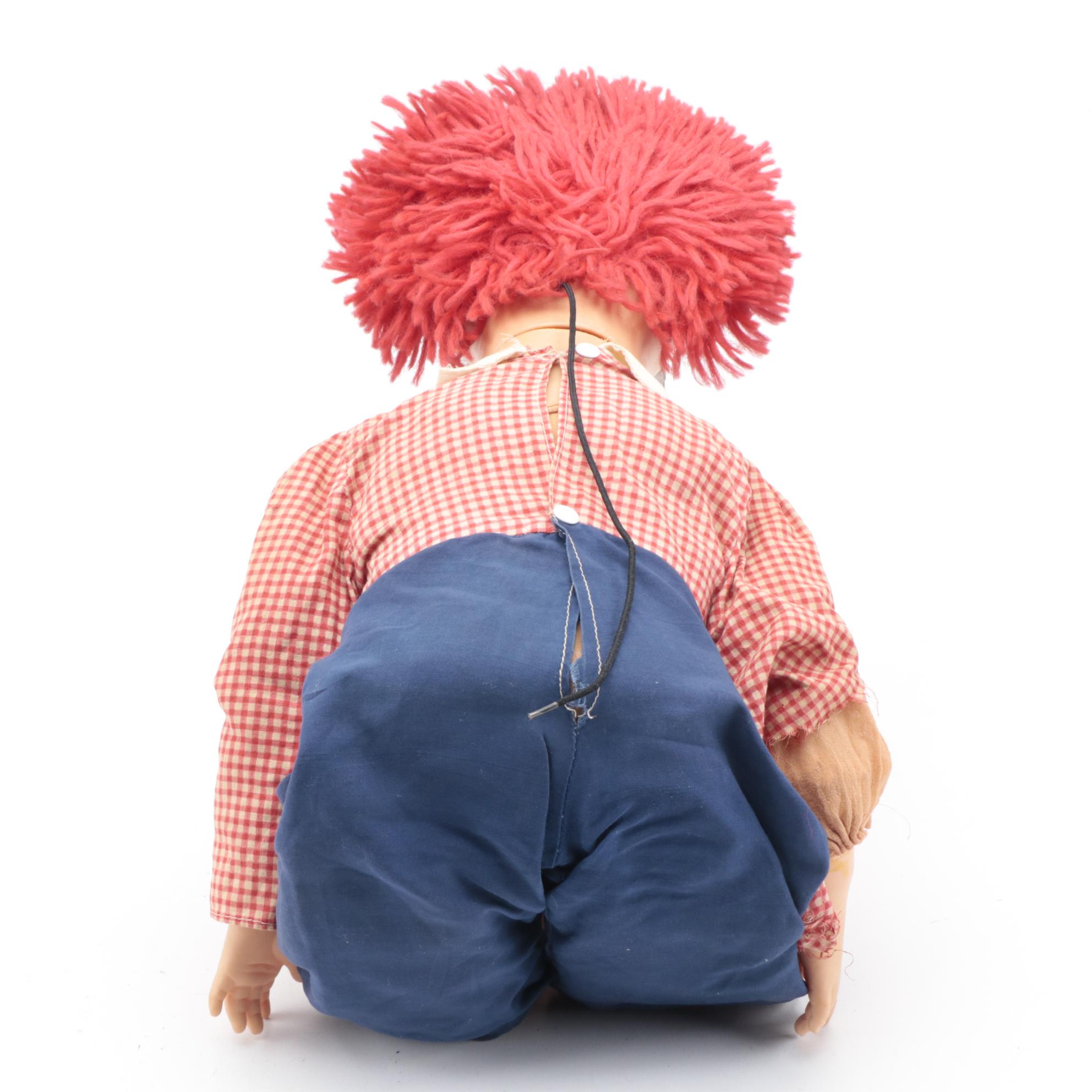Raggedy Ann and Andy Ventriloquist Dummy Dolls, 1973