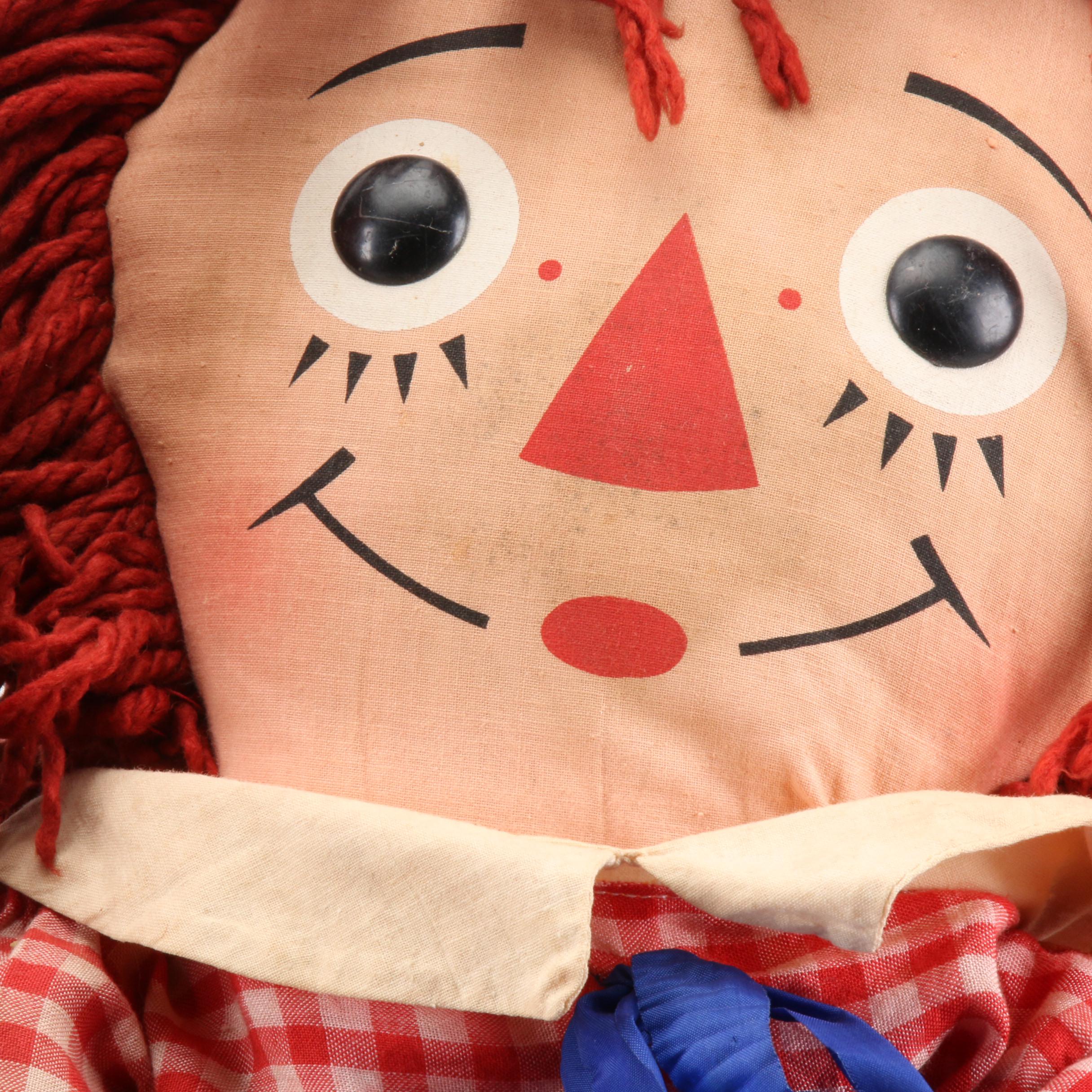 Knickerbocker Raggedy Ann and Andy Dolls