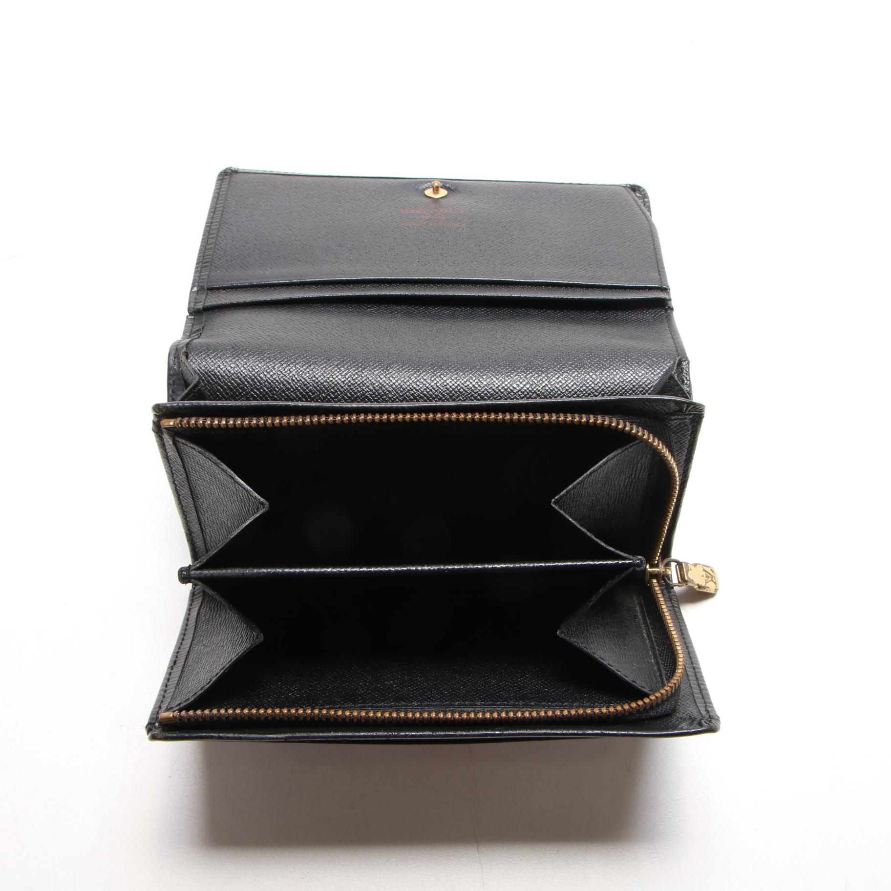 Louis Vuitton Porte-Monnaie Billets Tresor in Black Epi Leather