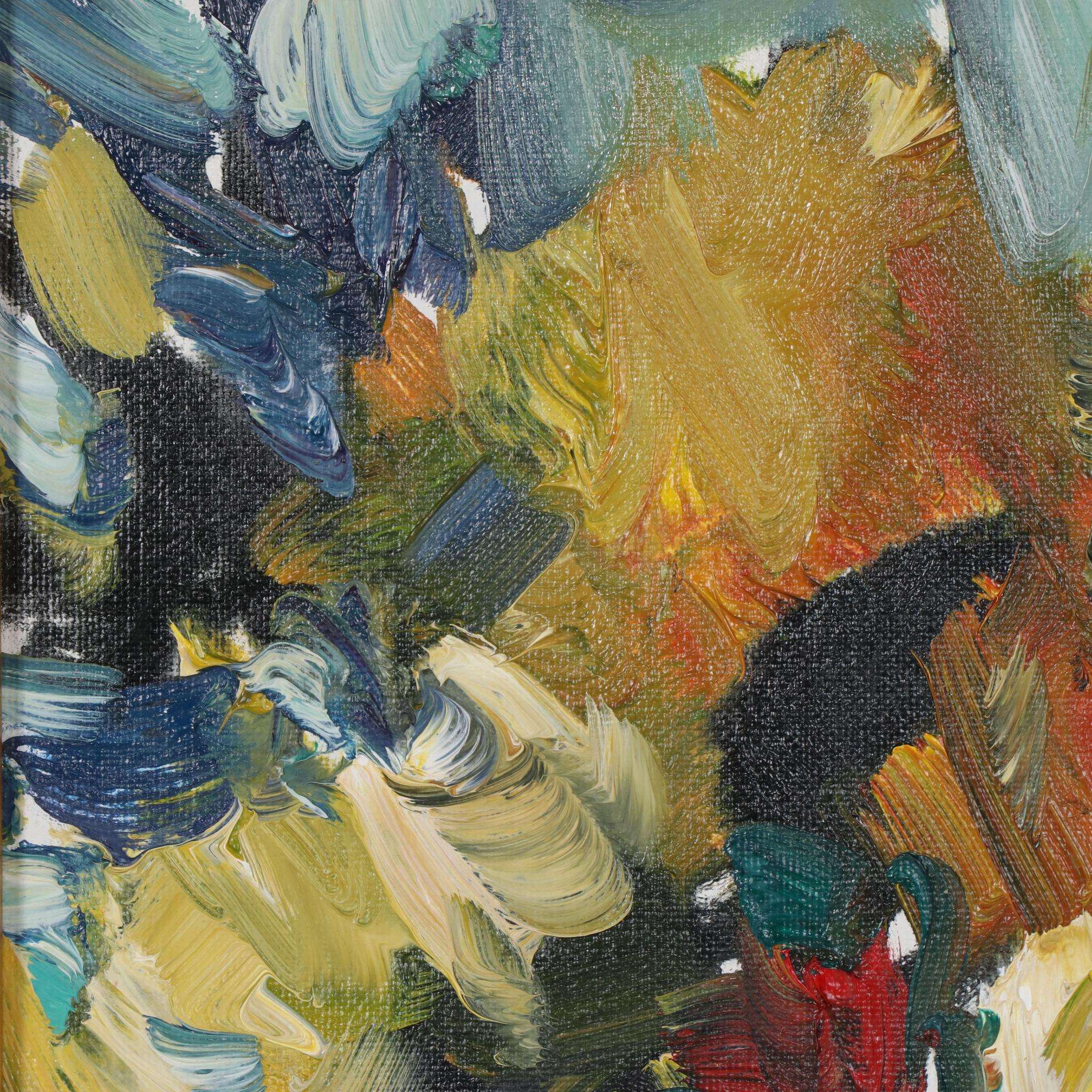 Jose Trujillo Oil Painting "Sunflowers," 2019