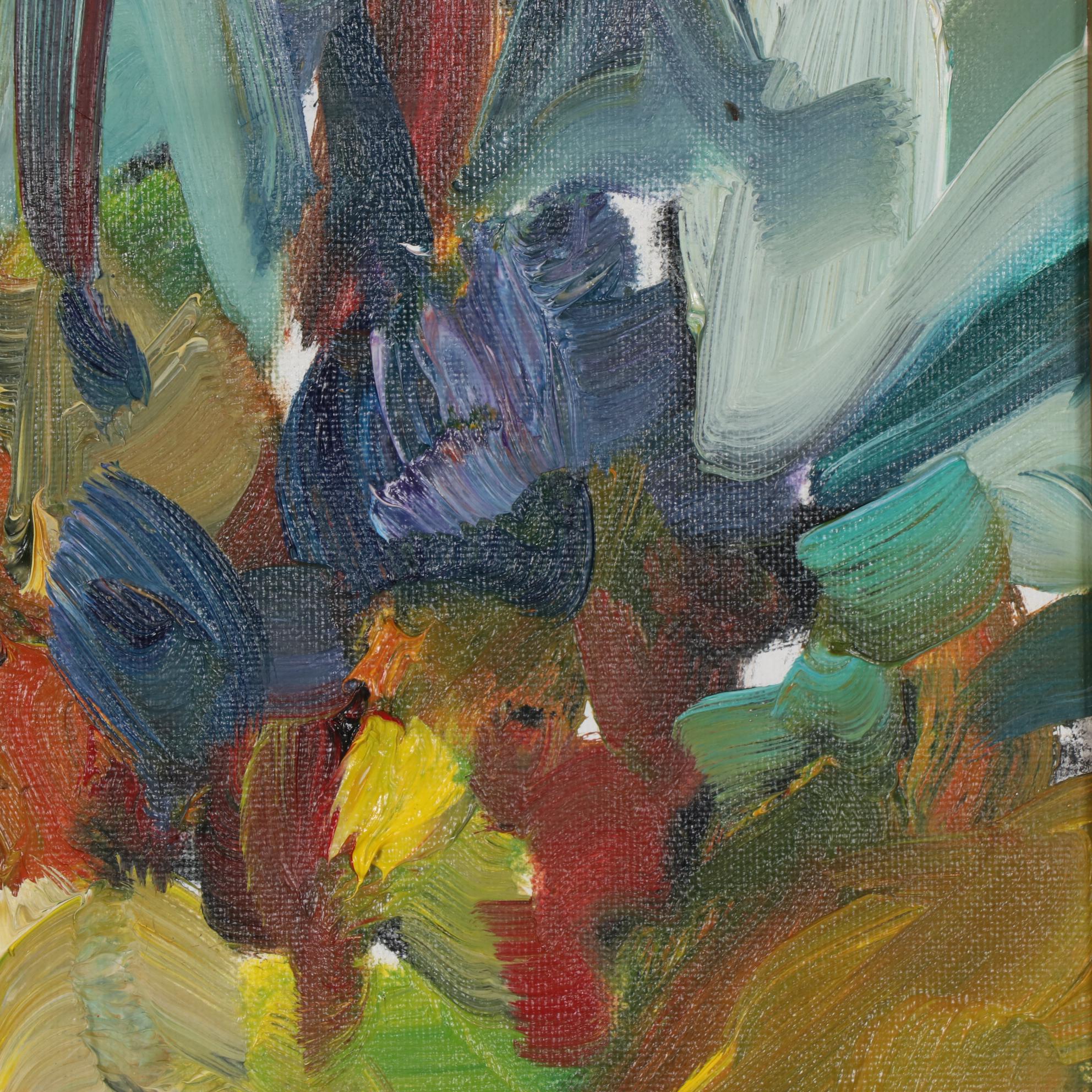 Jose Trujillo Oil Painting "Sunflowers," 2019