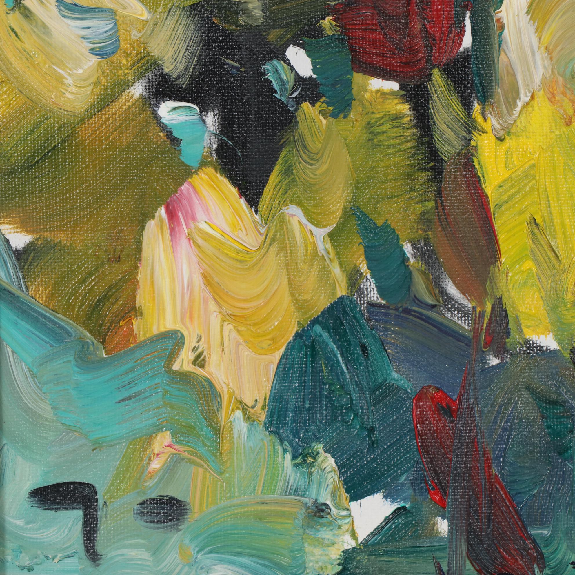 Jose Trujillo Oil Painting "Sunflowers," 2019