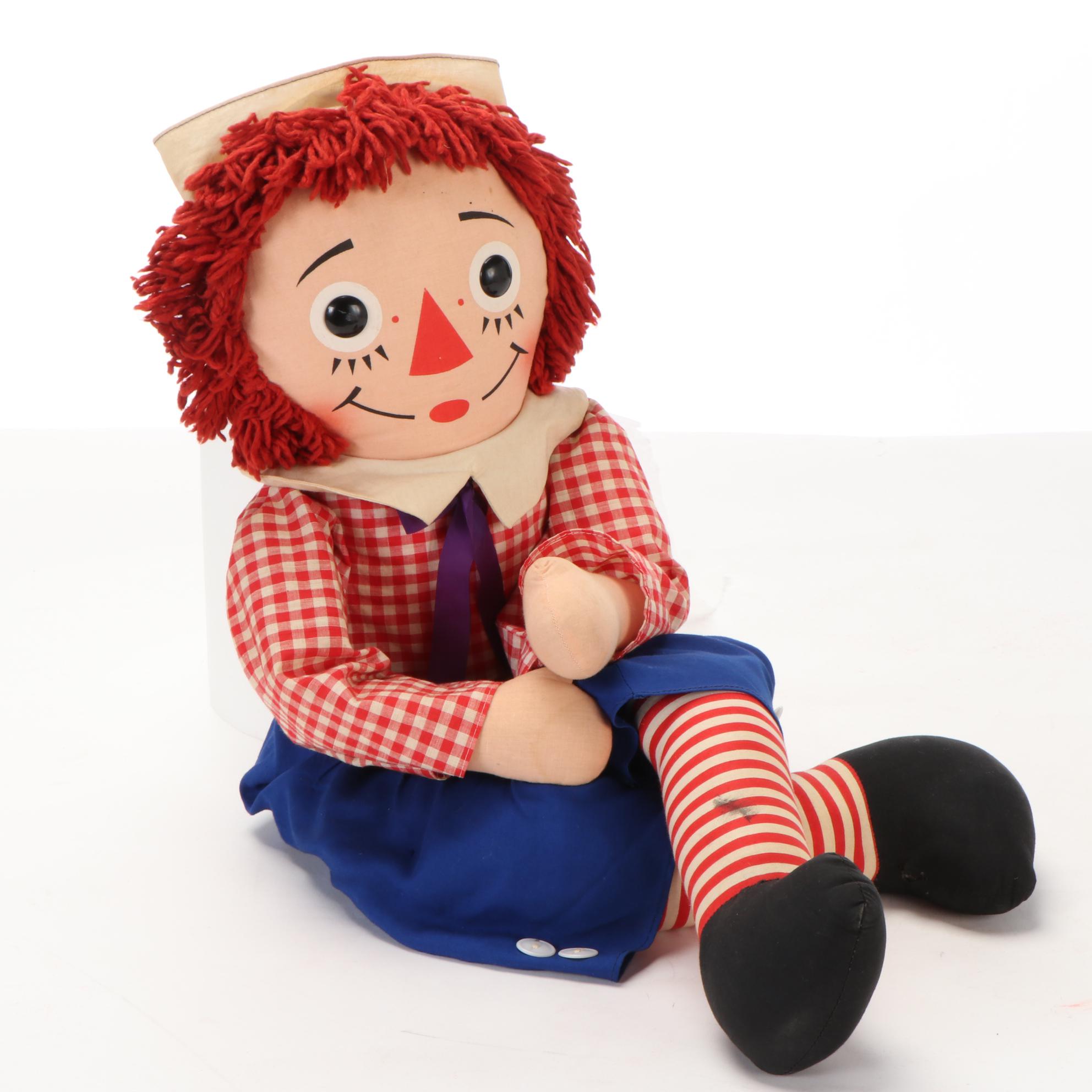 Knickerbocker and Other "Raggedy Ann and Raggedy Andy" Cloth Dolls