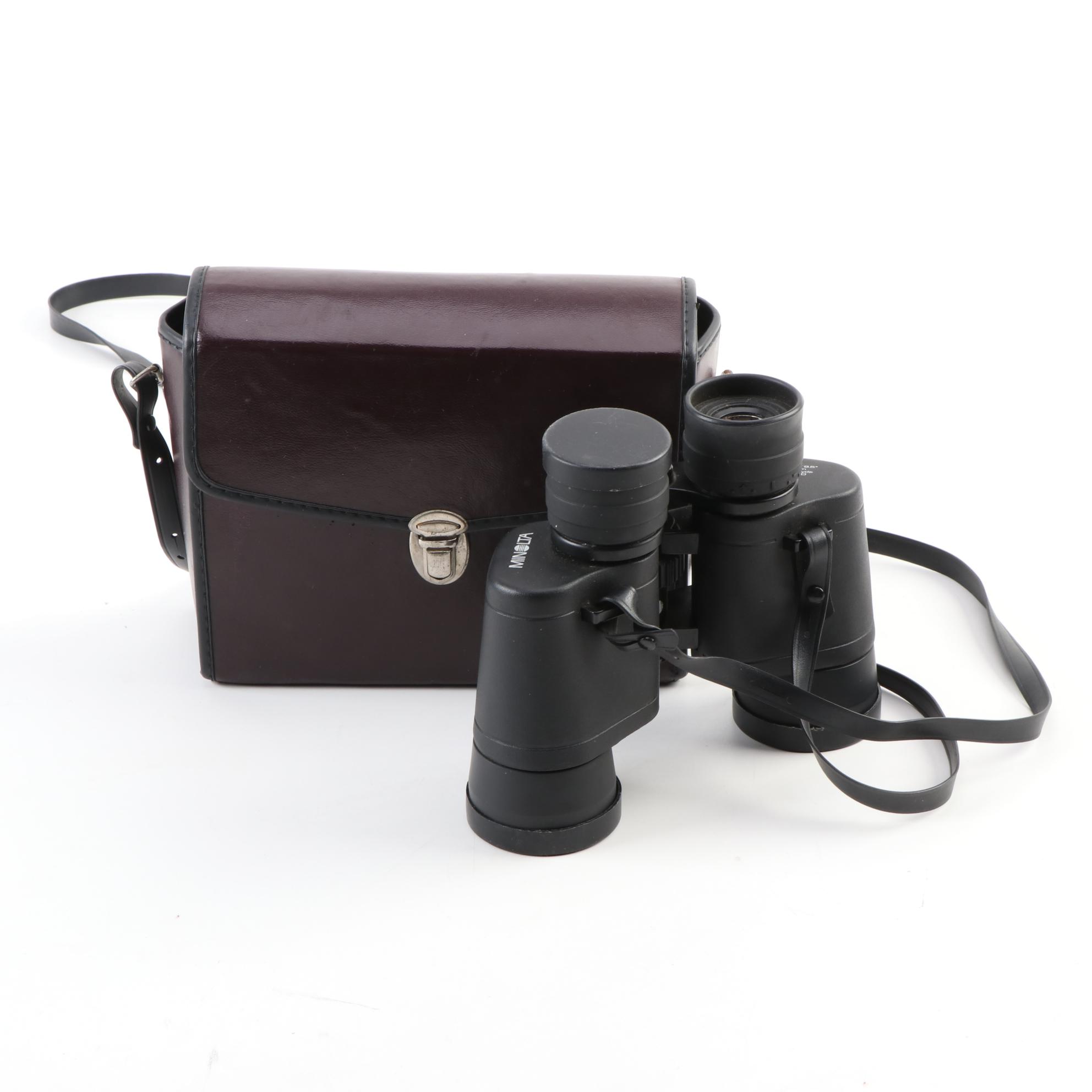 Minolta Binoculars and Case