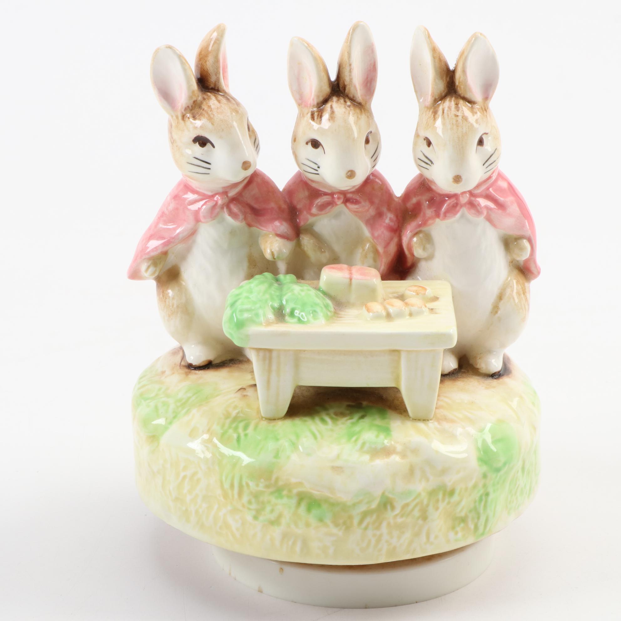 Schmid Beatrix Potter "The Tale of Peter Rabbit" Musical Figurines