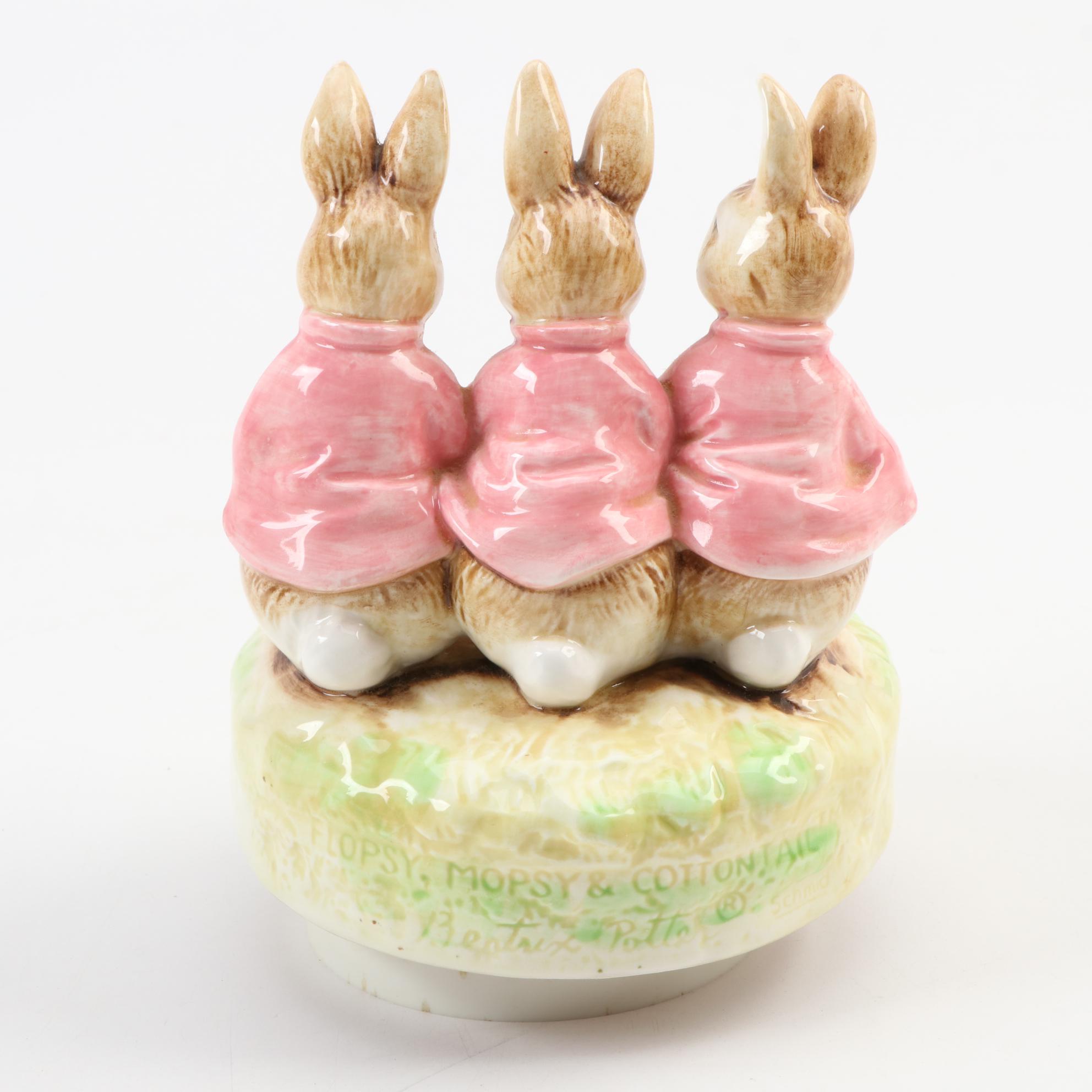 Schmid Beatrix Potter "The Tale of Peter Rabbit" Musical Figurines