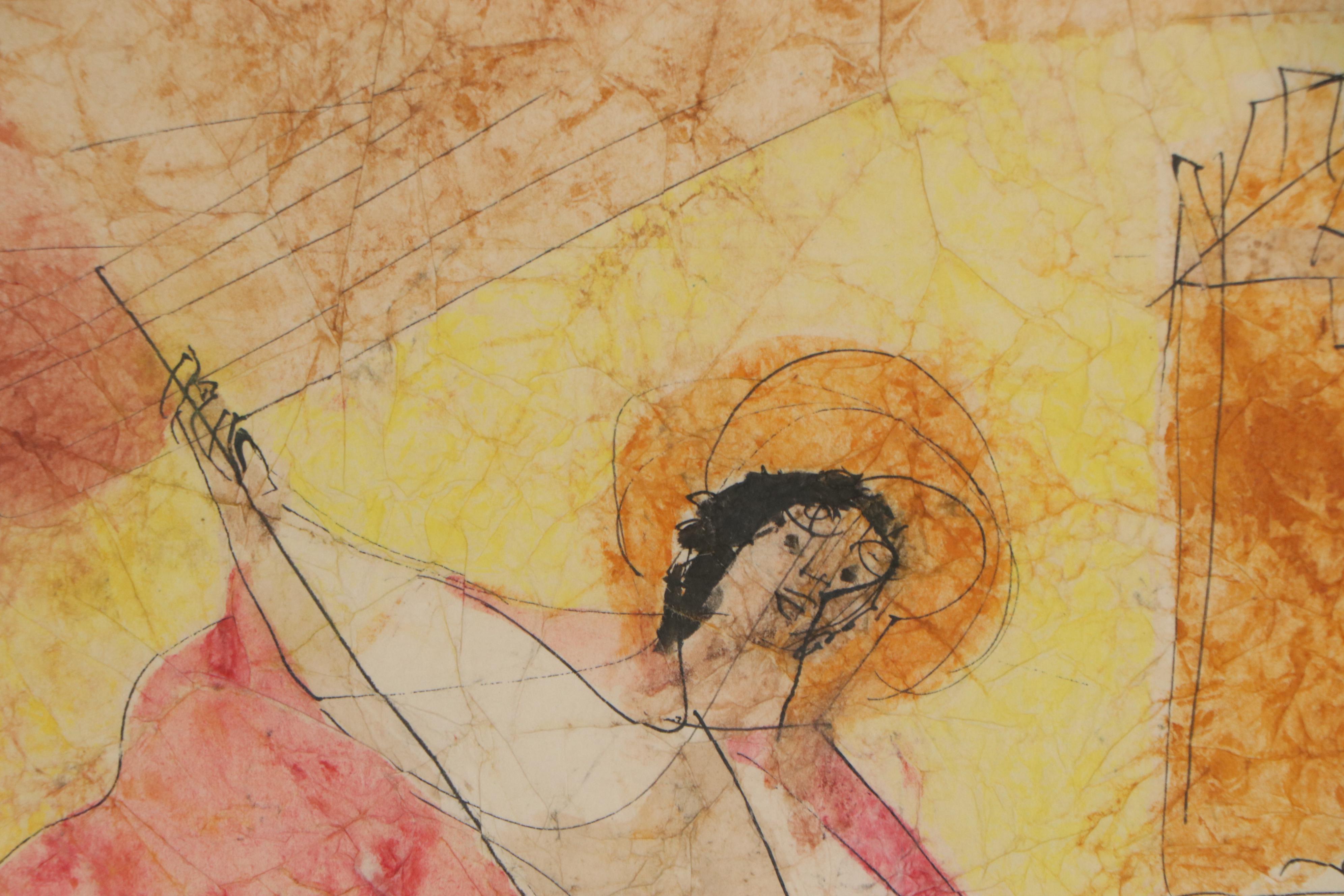 Watercolor Painting after Rostov Suzdal School of St. George and the Dragon