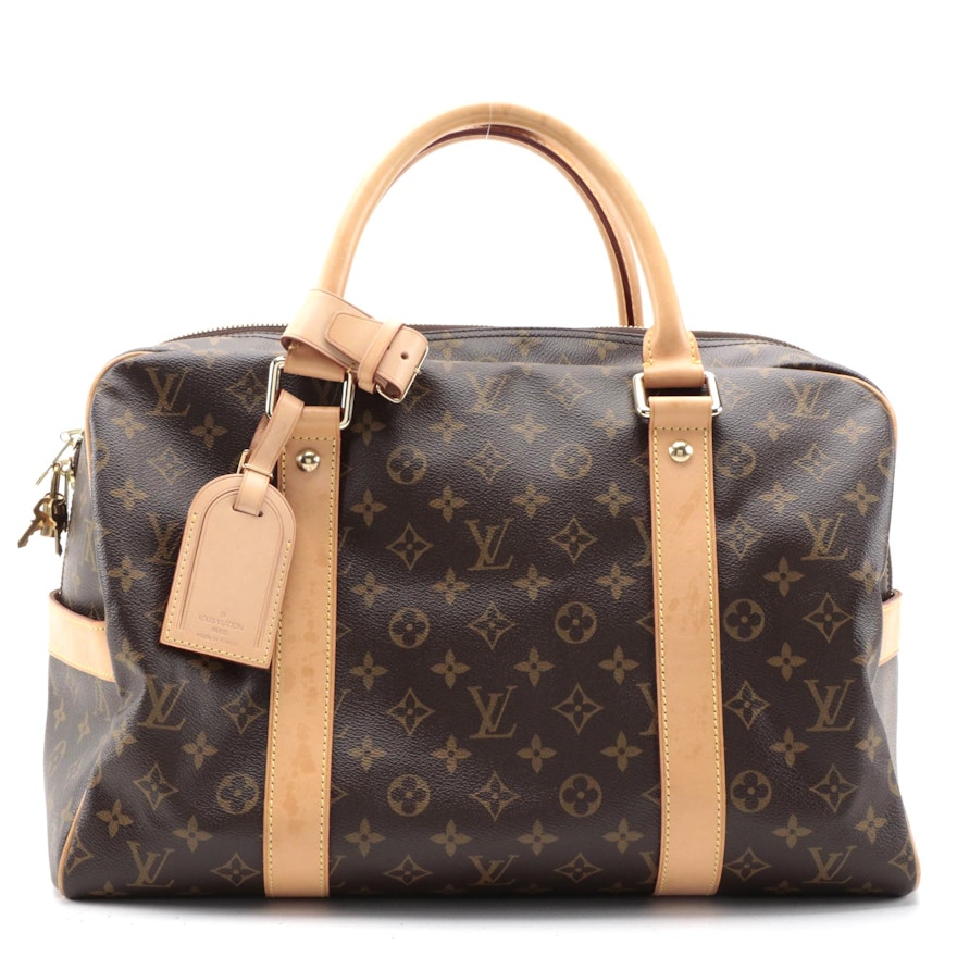 Louis Vuitton Carryall Weekender Bag in Monogram Canvas and Vachetta Leather