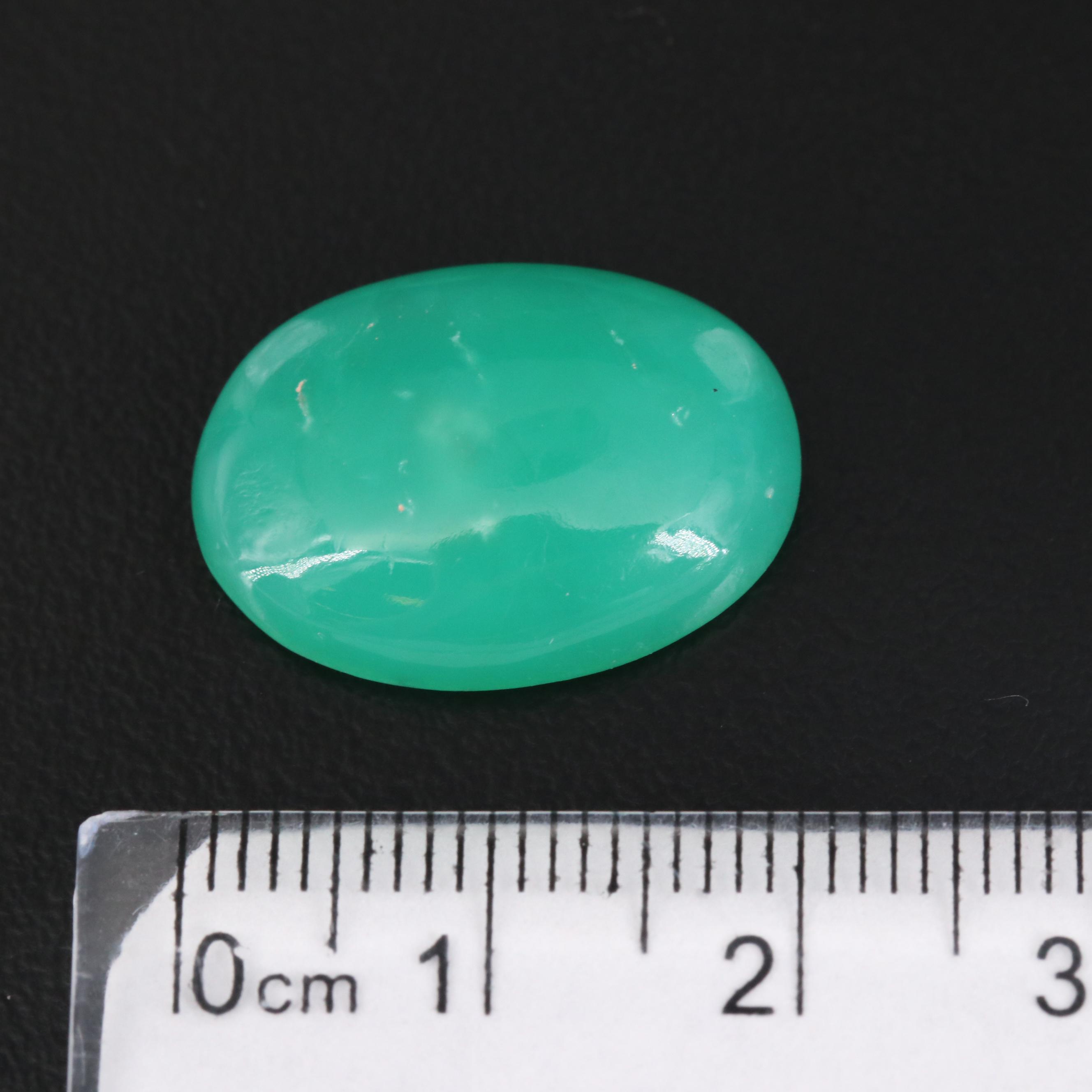Loose Round and Oval Chrysoprase Cabochons