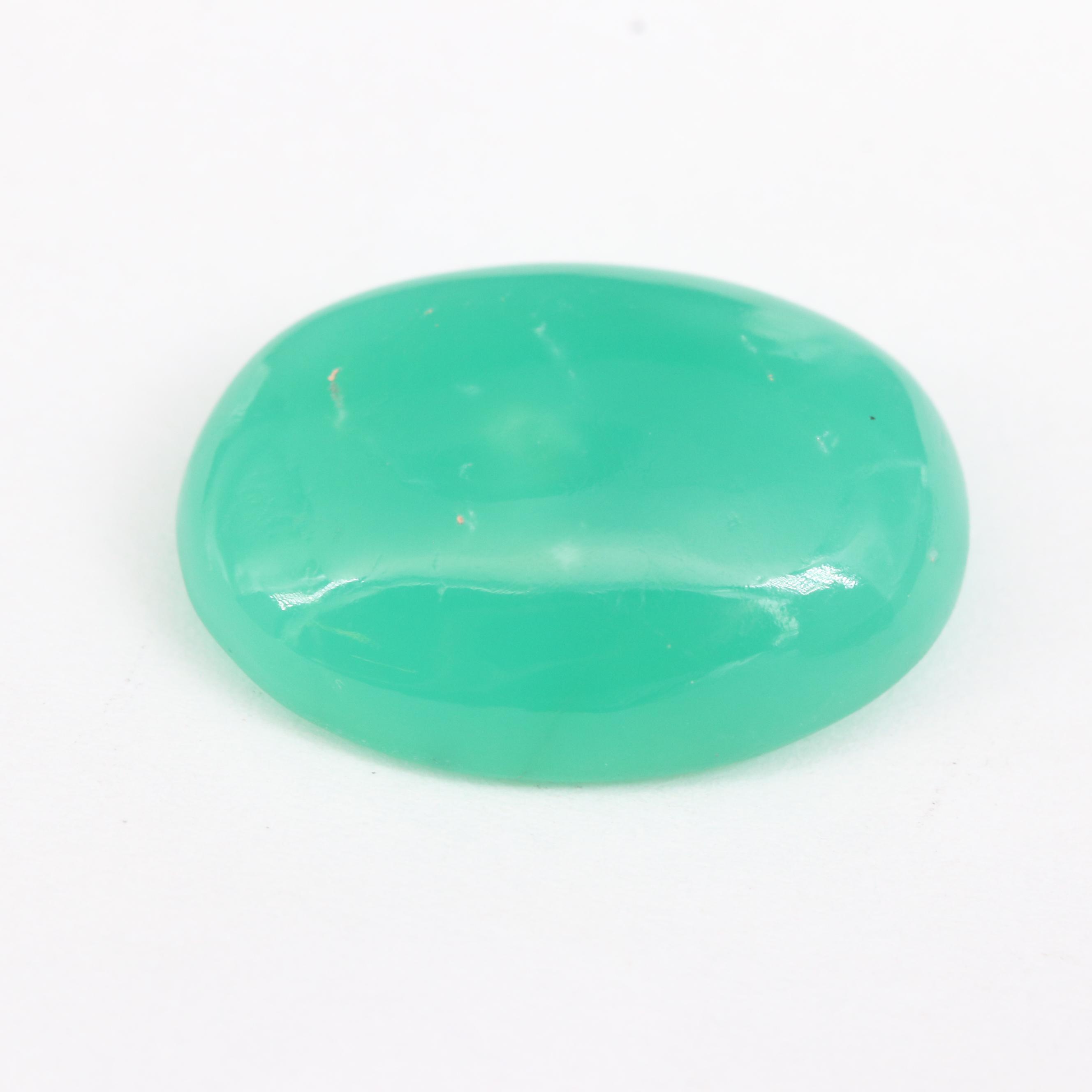 Loose Round and Oval Chrysoprase Cabochons