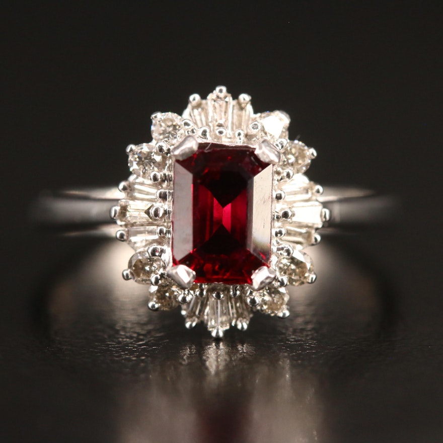 14K Ruby and Diamond Ring