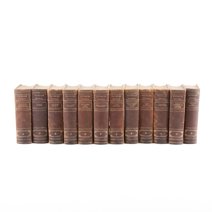 "Waverley Novels" Twelve-Volume Set by Sir Walter Scott, c. 1829