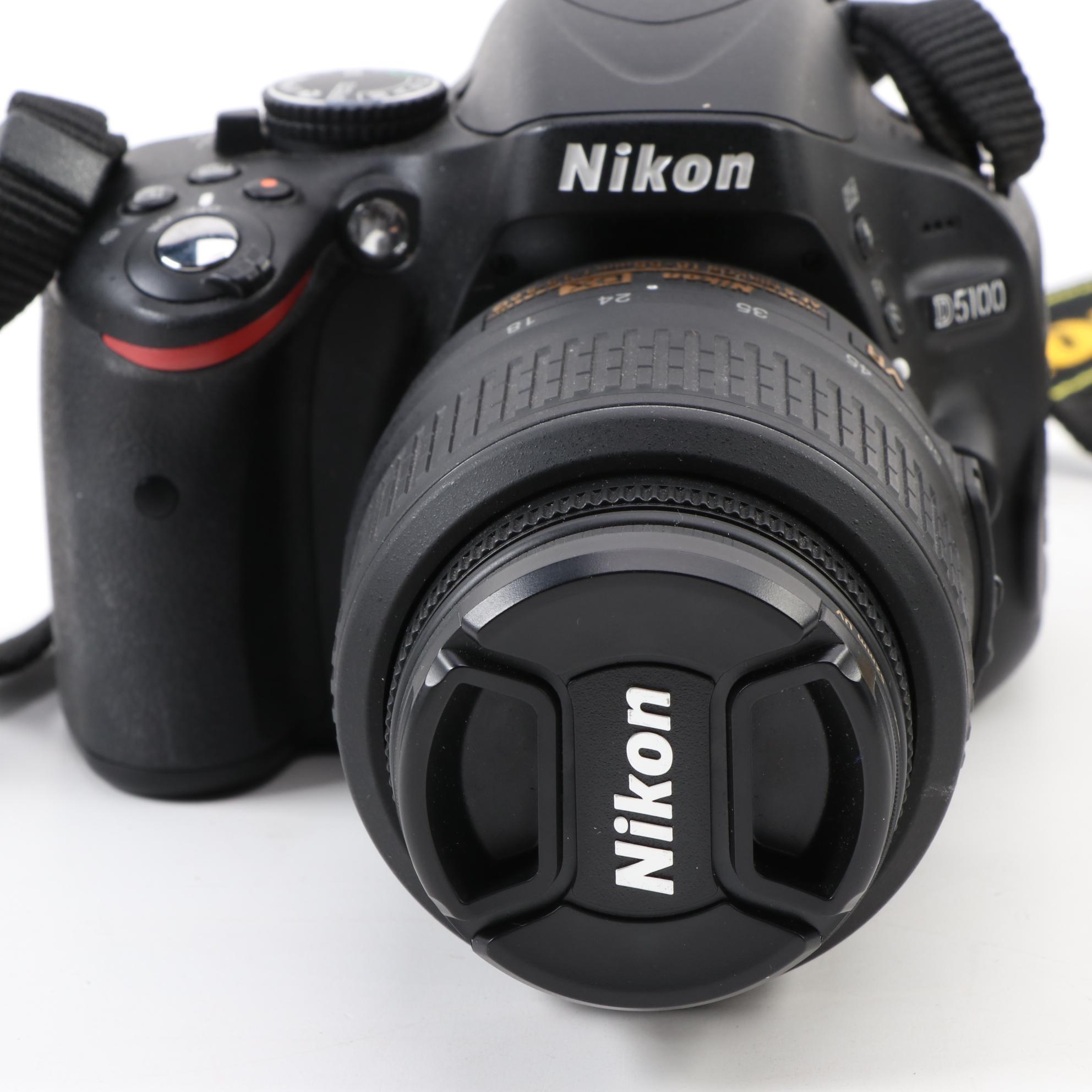 Nikon D5100 DSLR Camera with AF-S Nikkor 55–300mm f/4.5–5.6 Lens and More