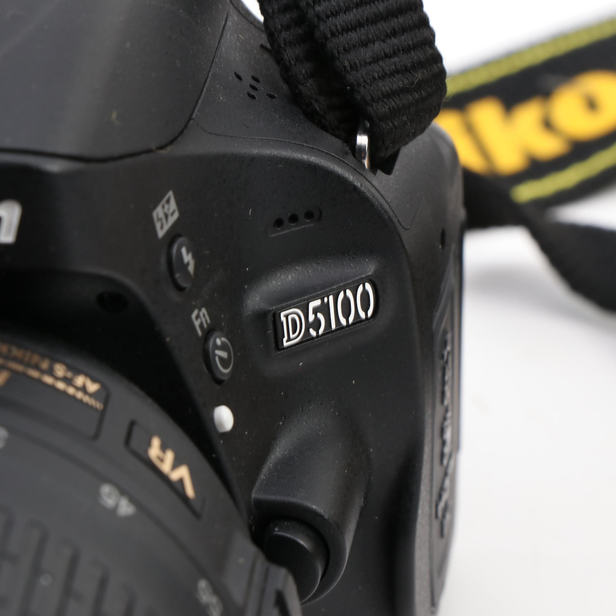 Nikon D5100 DSLR Camera with AF-S Nikkor 55–300mm f/4.5–5.6 Lens and More