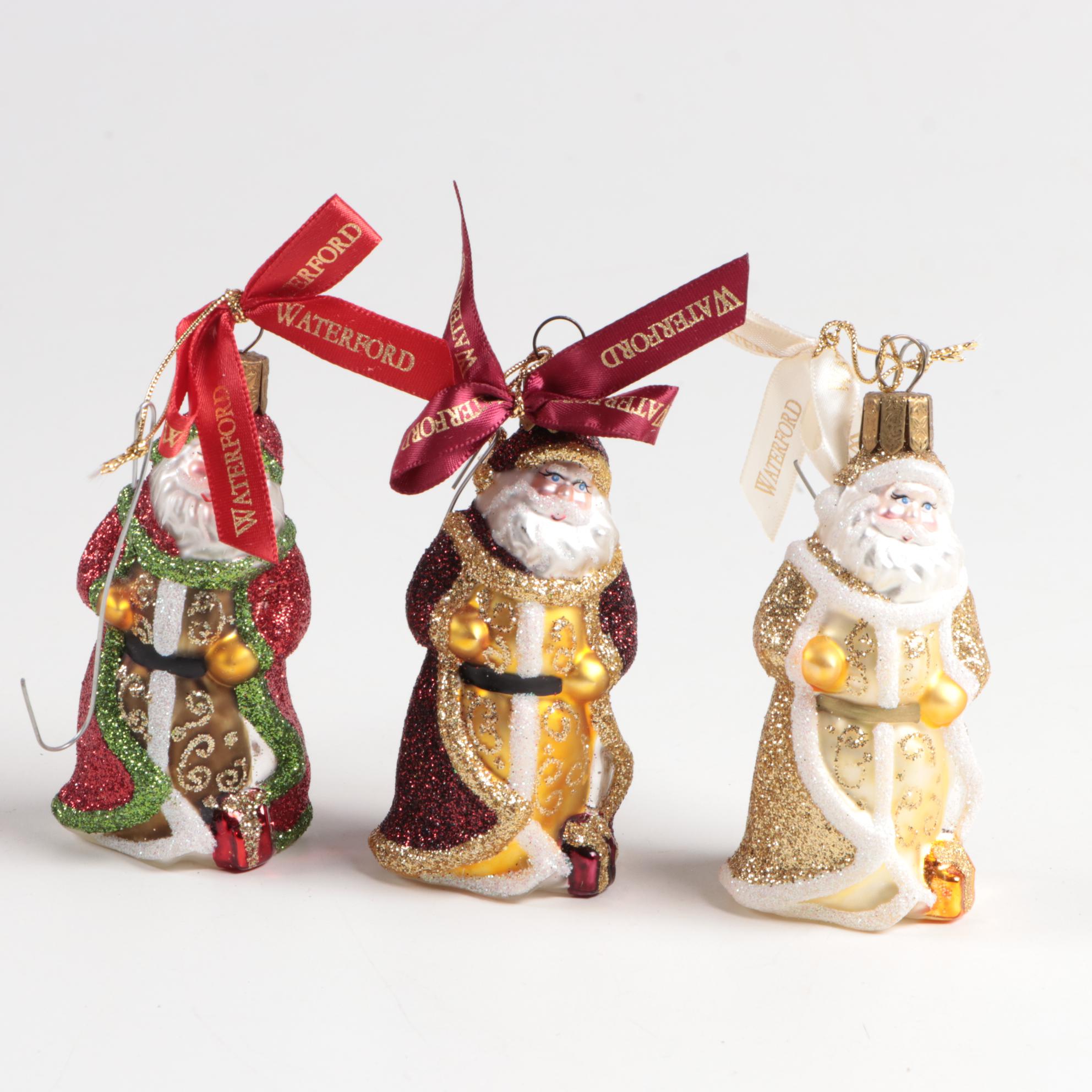 Waterford "Holiday Heirloom" Glass Ornaments with Annual Christmas Ornament