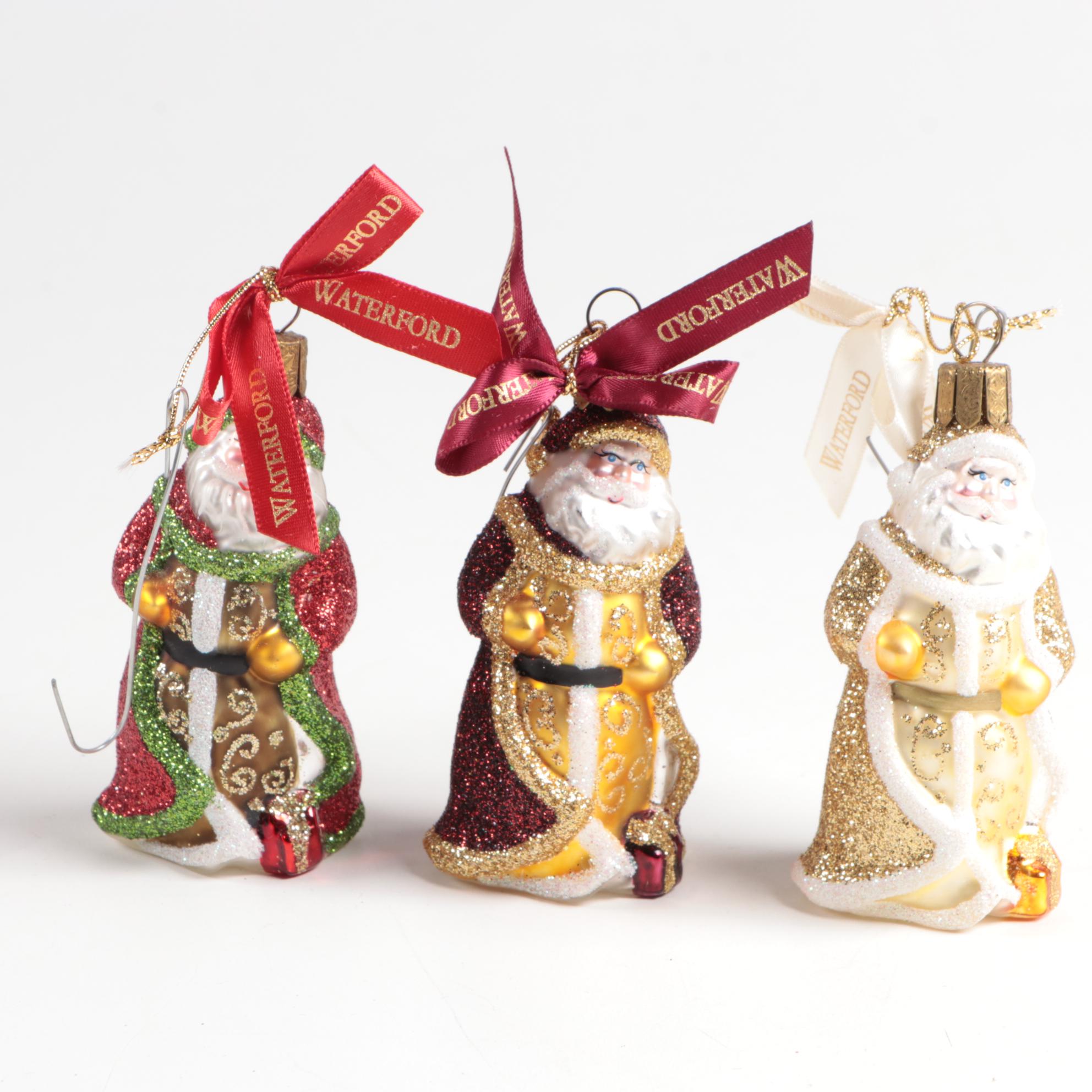 Waterford "Holiday Heirloom" Glass Ornaments with Annual Christmas Ornament