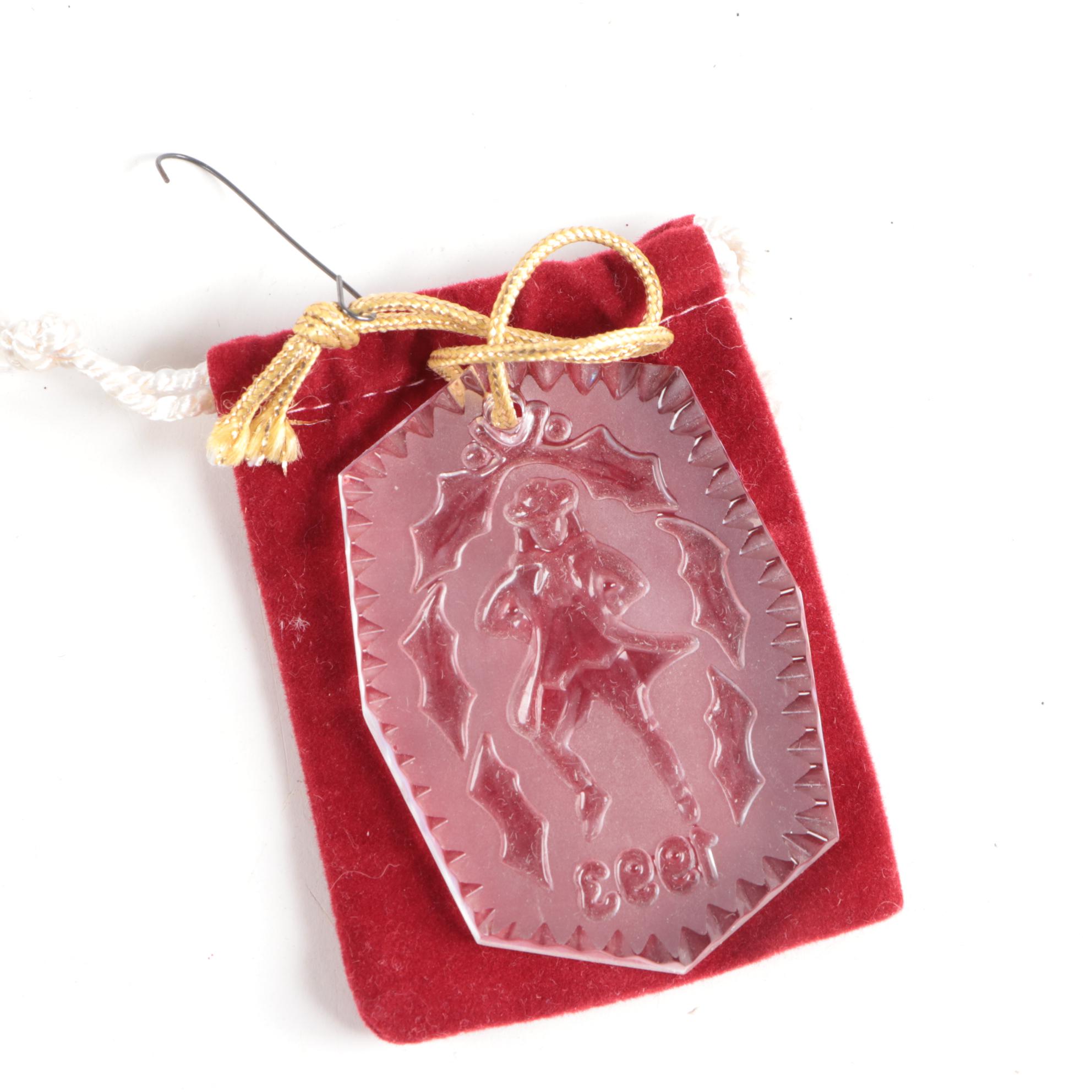 Waterford "Holiday Heirloom" Glass Ornaments with Annual Christmas Ornament