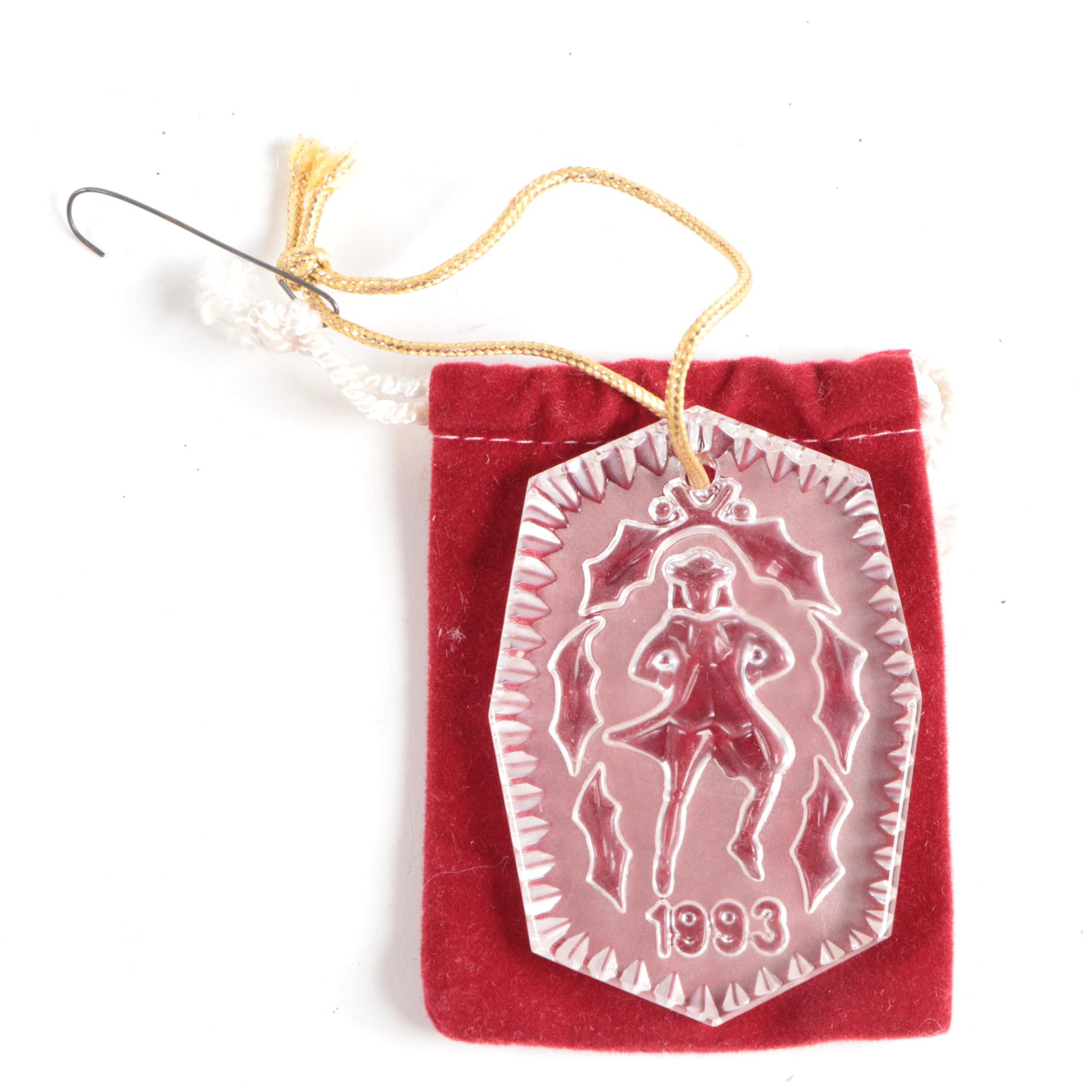 Waterford "Holiday Heirloom" Glass Ornaments with Annual Christmas Ornament