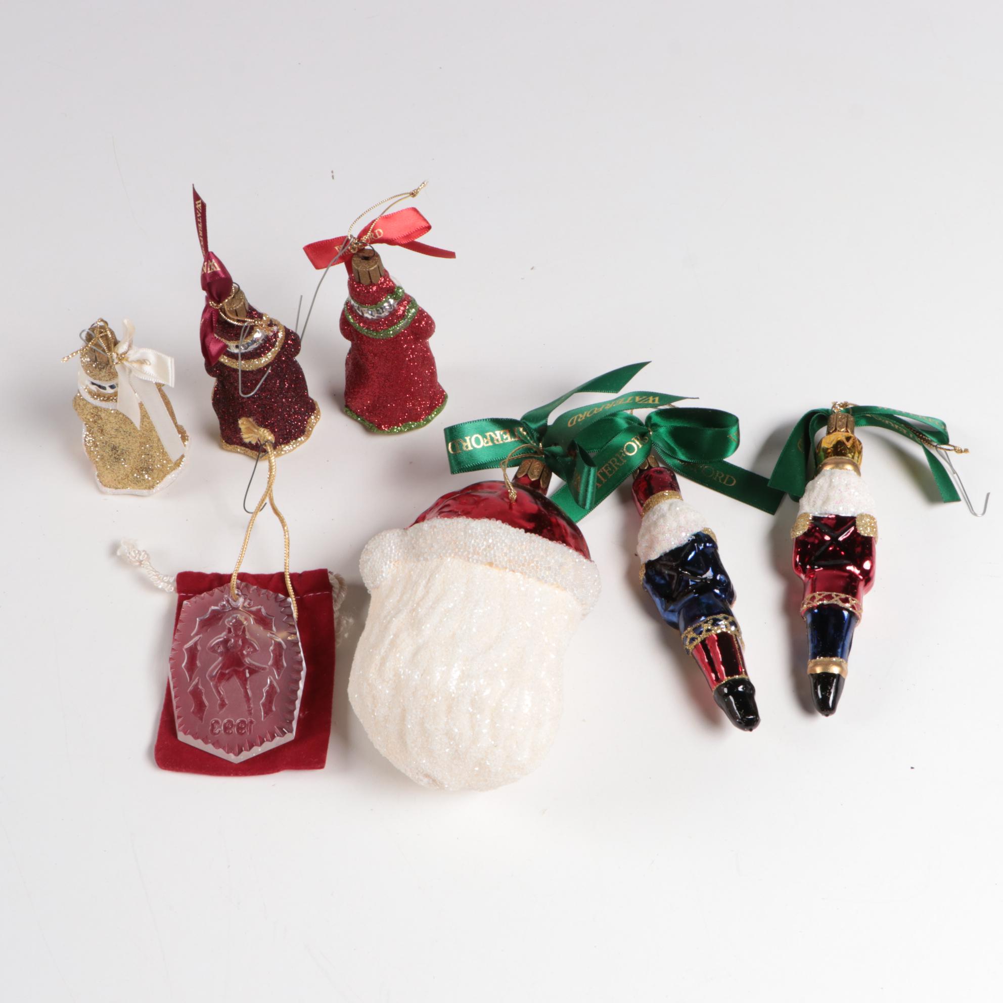 Waterford "Holiday Heirloom" Glass Ornaments with Annual Christmas Ornament