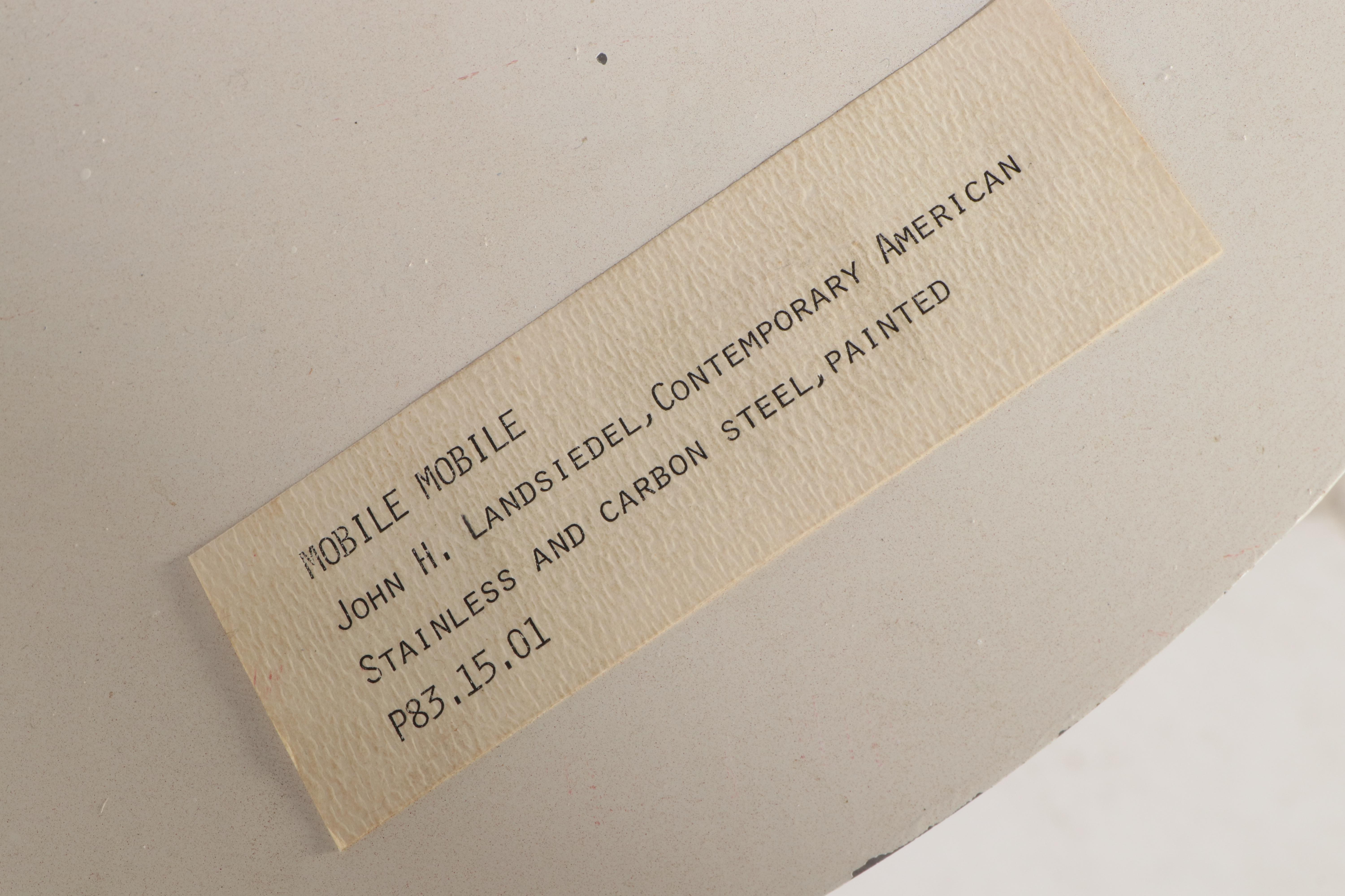 John H. Landsiedel Large-Scale Sculpture "Mobile For Mobile," 1983