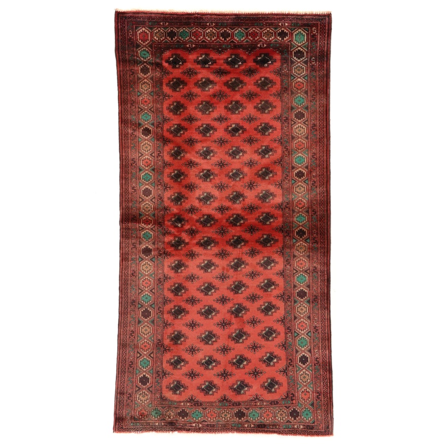 4' x 8' Hand-Knotted Afghan Baluch Wool Long Rug