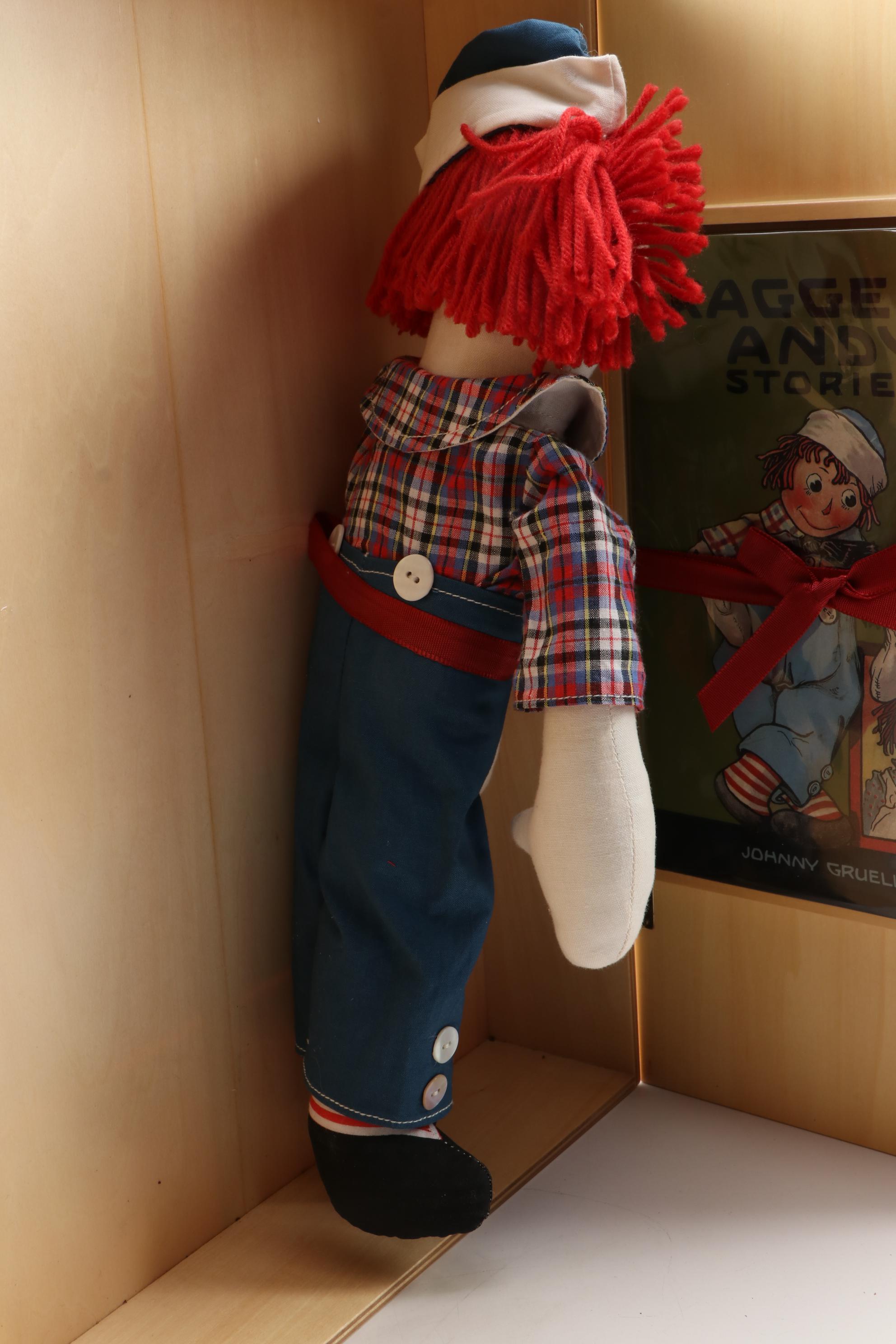 Limited Edition Volland Reproduction Raggedy Ann and Andy Dolls and Books