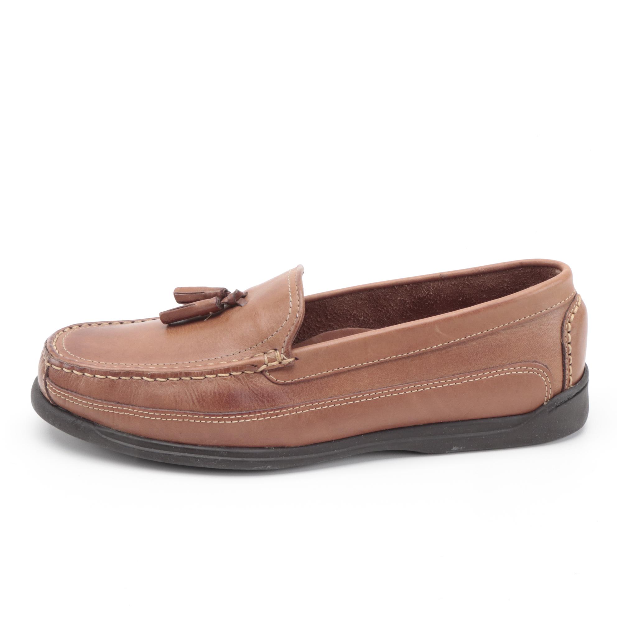 Men's Timberland and Borelli Royce Brown Leather Loafers