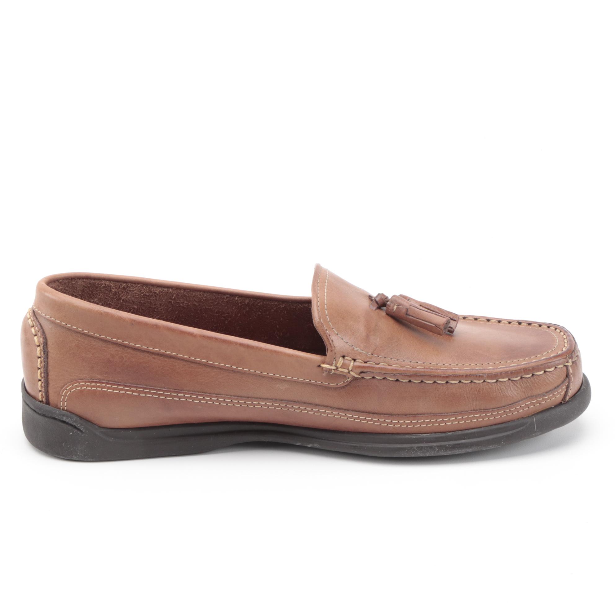 Men's Timberland and Borelli Royce Brown Leather Loafers